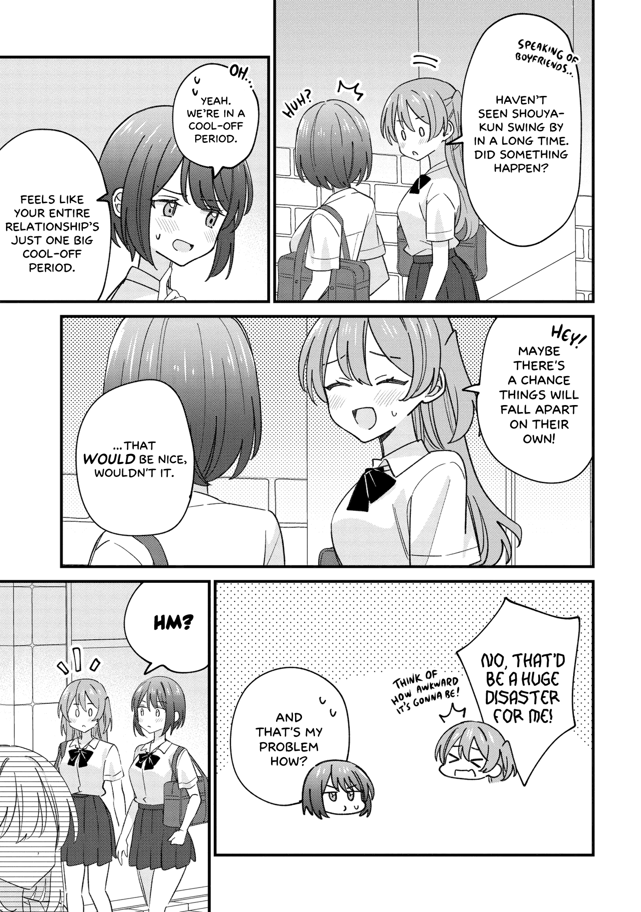 Halaman dari Kao dake yoi Classmate ga, Yatara to Guigui Kuru Yuri no Hanashi. Chapter 5