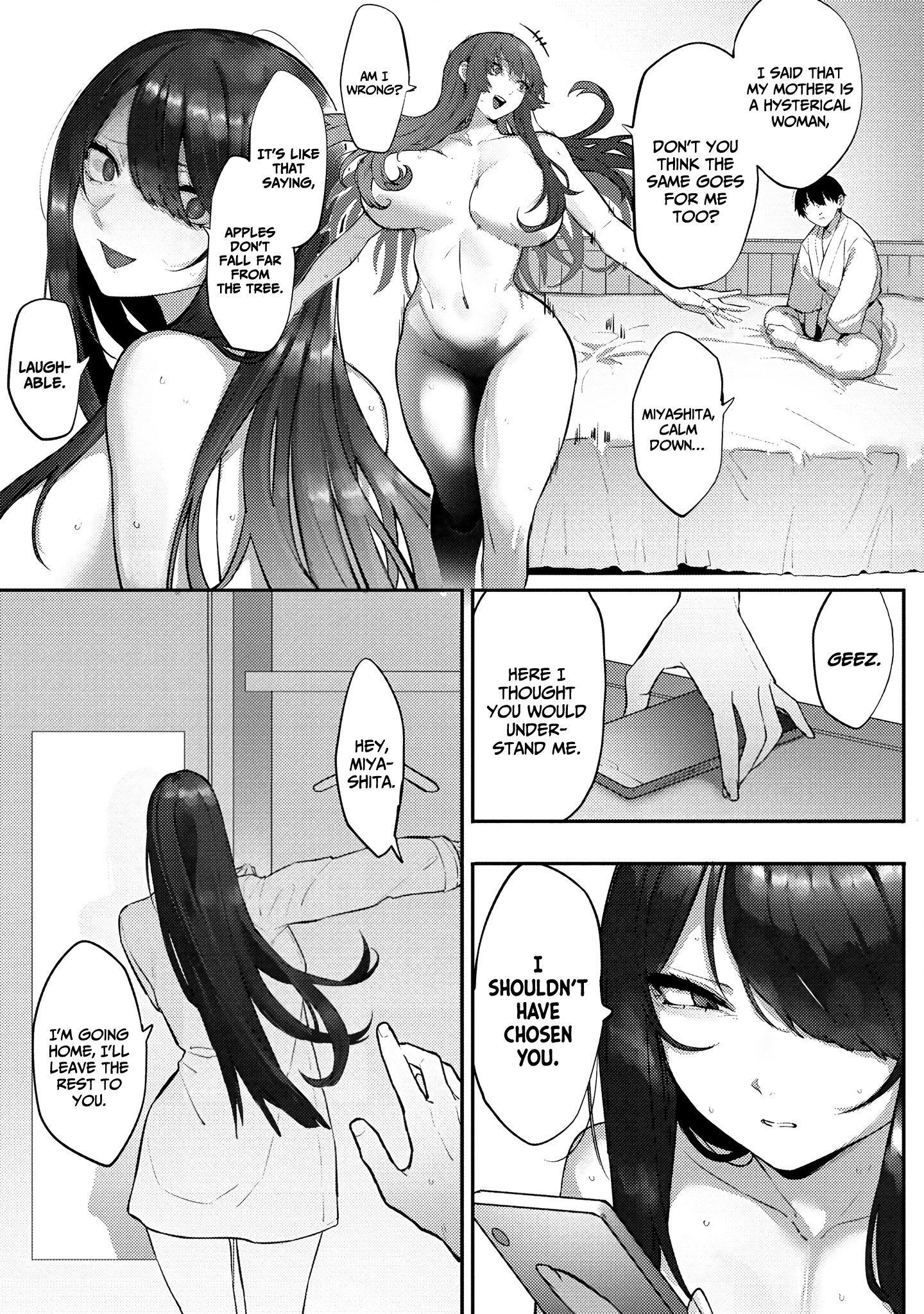 Halaman dari Mukuchina Miyashita-san no Shikiyoku Channel Chapter 9