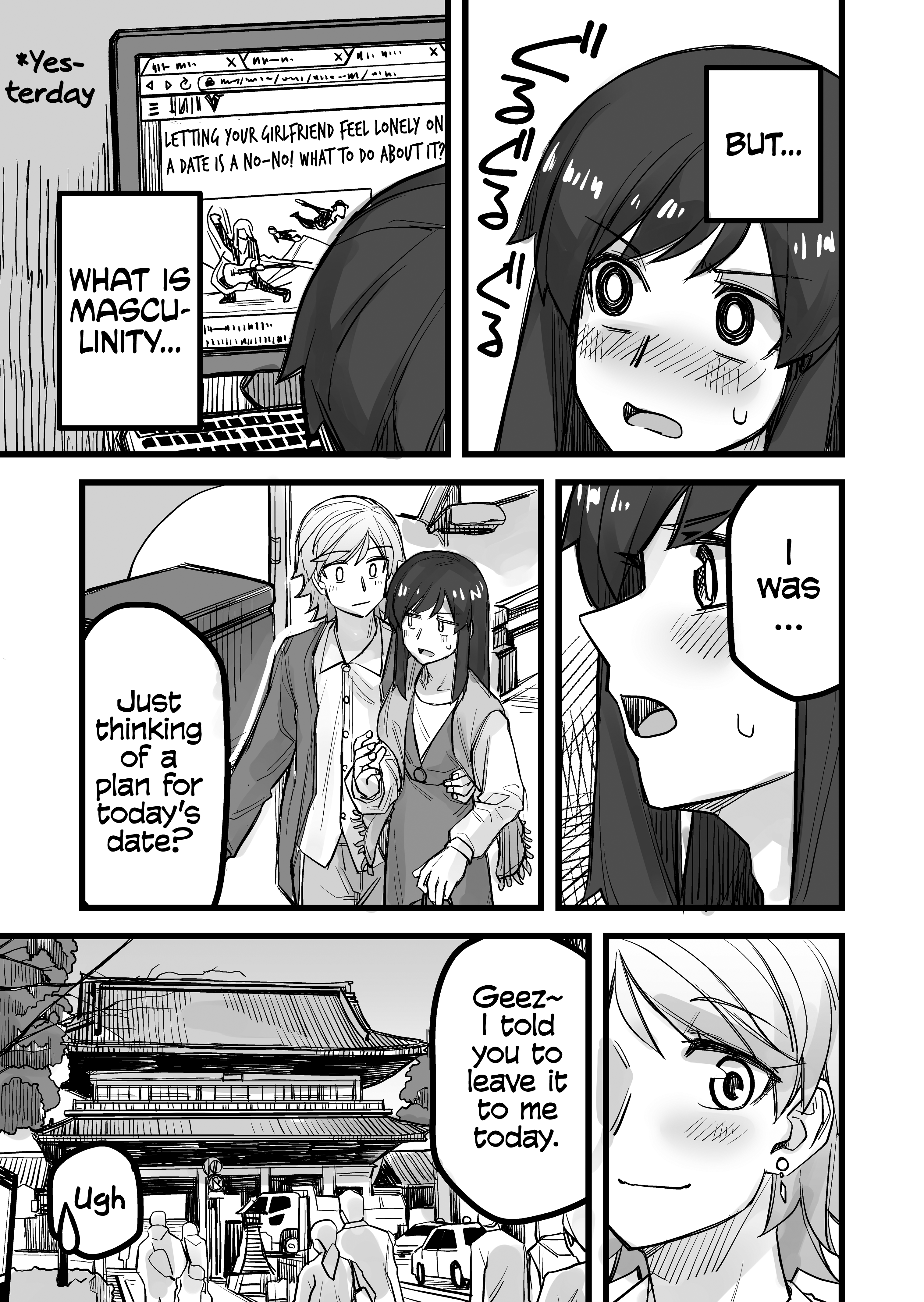 Halaman dari Ikemen Joshi to Josou Danshi Chapter 39