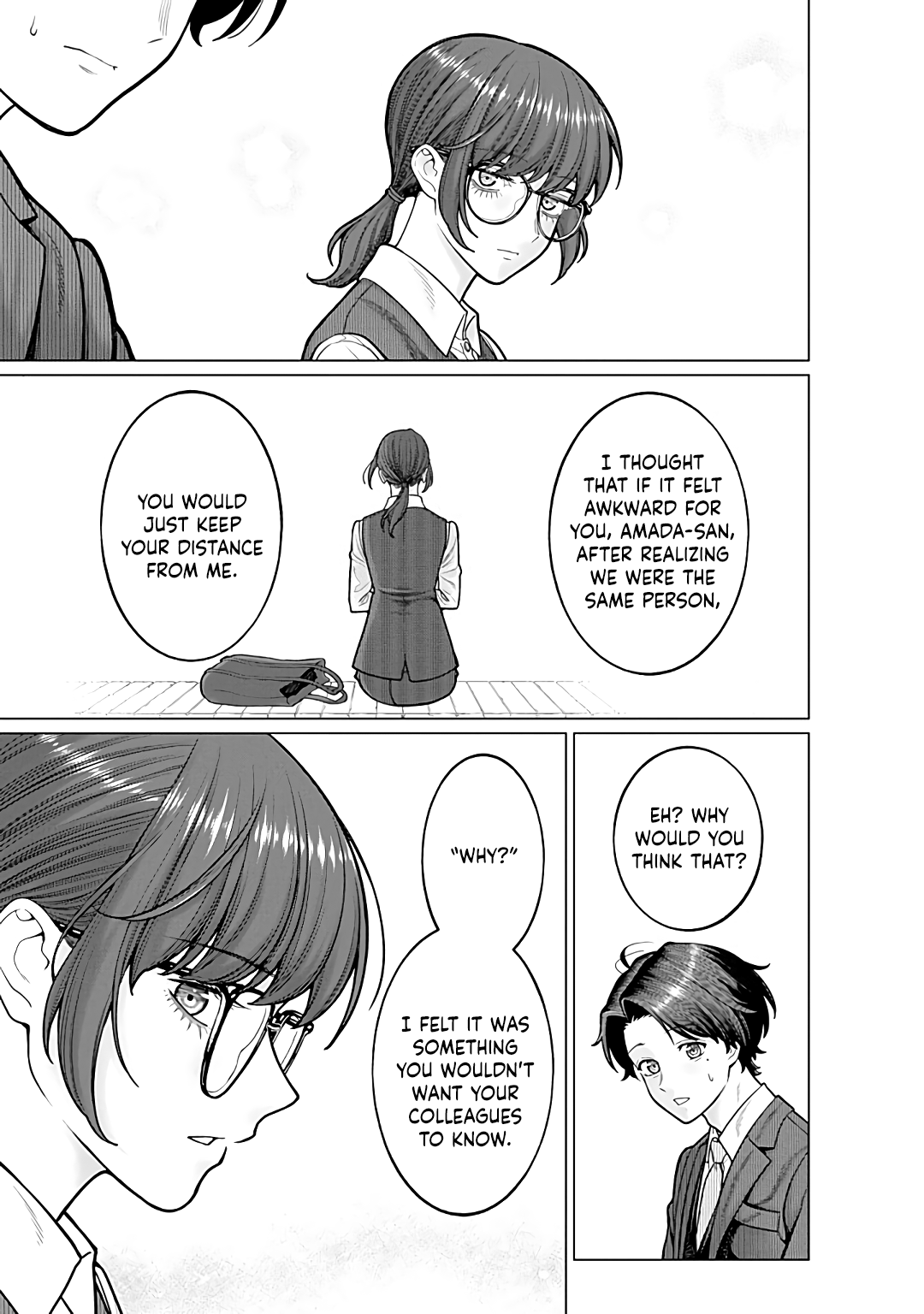 Halaman dari Kaisha to Shiseikatsu: On to Off Chapter 15