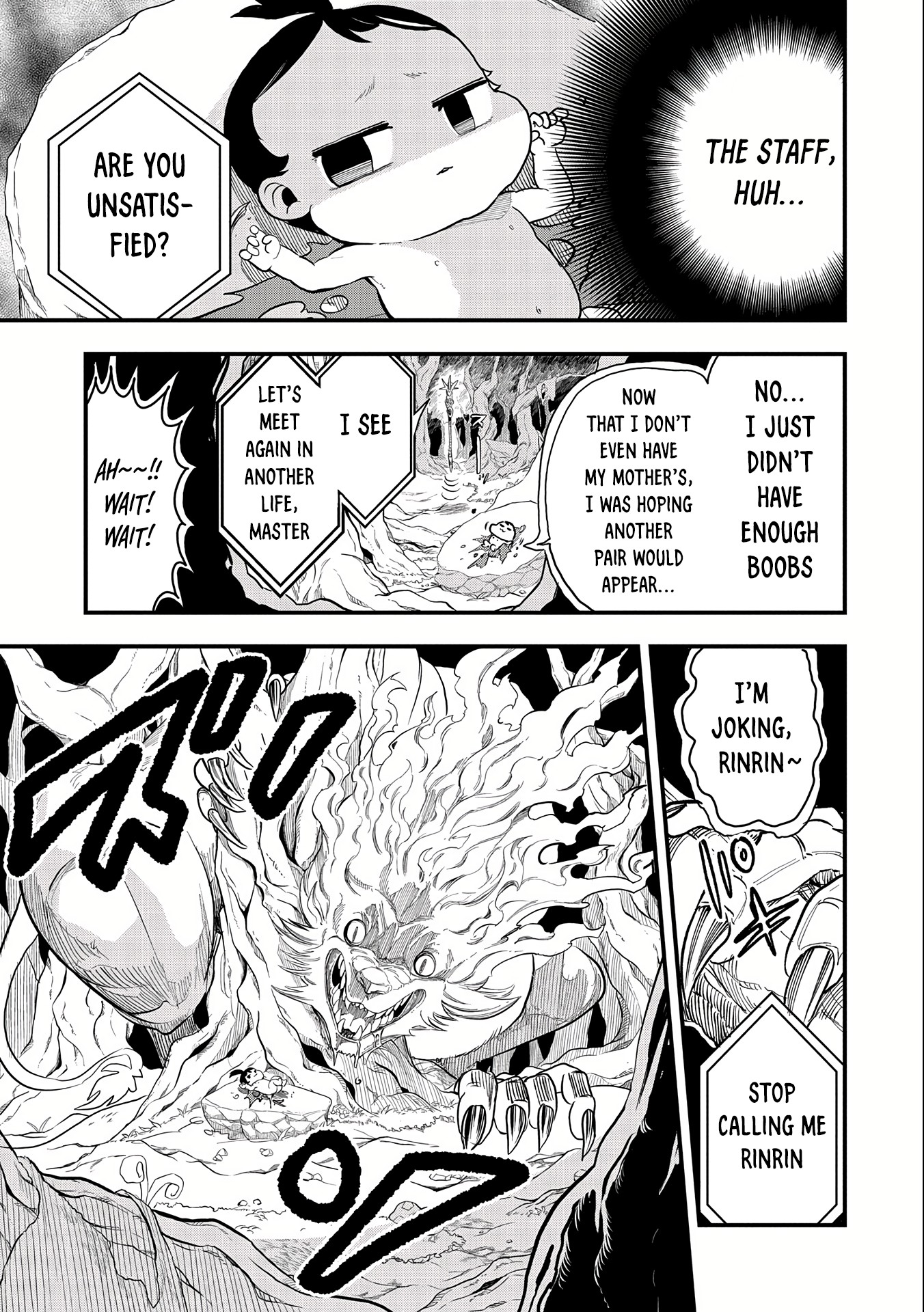 Halaman dari Umareta Chokugo ni Suterareta kedo, Zensei ga Taikensha datta node Yoyuu de Ikitemasu ~Saikyou Akachan Daibousou~ Chapter 1