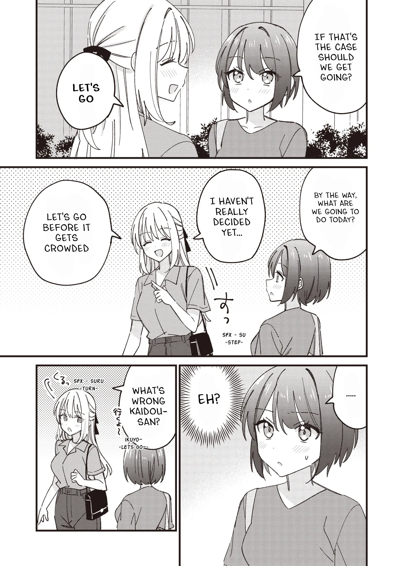Halaman dari Kao dake yoi Classmate ga, Yatara to Guigui Kuru Yuri no Hanashi. Chapter 7