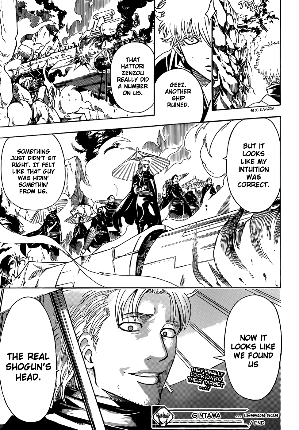 Halaman dari Gintama Chapter 508
