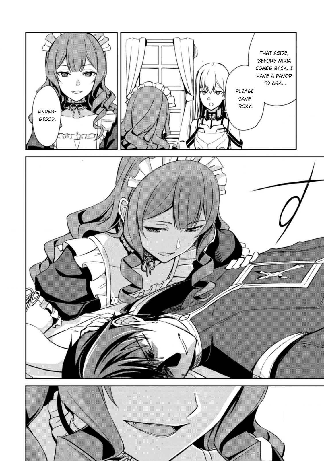 Halaman dari Boushoku no Berserk ~Ore dake Level to Iu Gainen wo Toppa suru~ Chapter 44