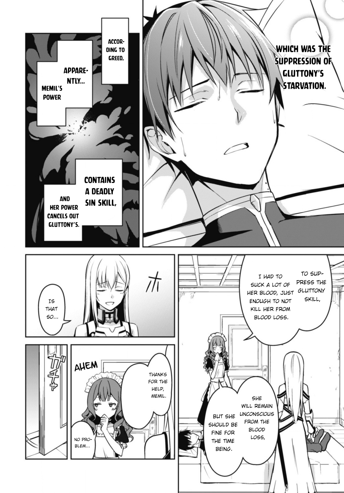 Halaman dari Boushoku no Berserk ~Ore dake Level to Iu Gainen wo Toppa suru~ Chapter 44