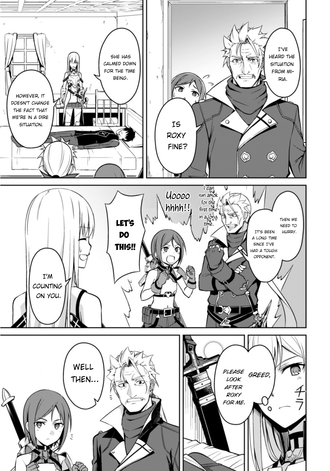 Halaman dari Boushoku no Berserk ~Ore dake Level to Iu Gainen wo Toppa suru~ Chapter 44