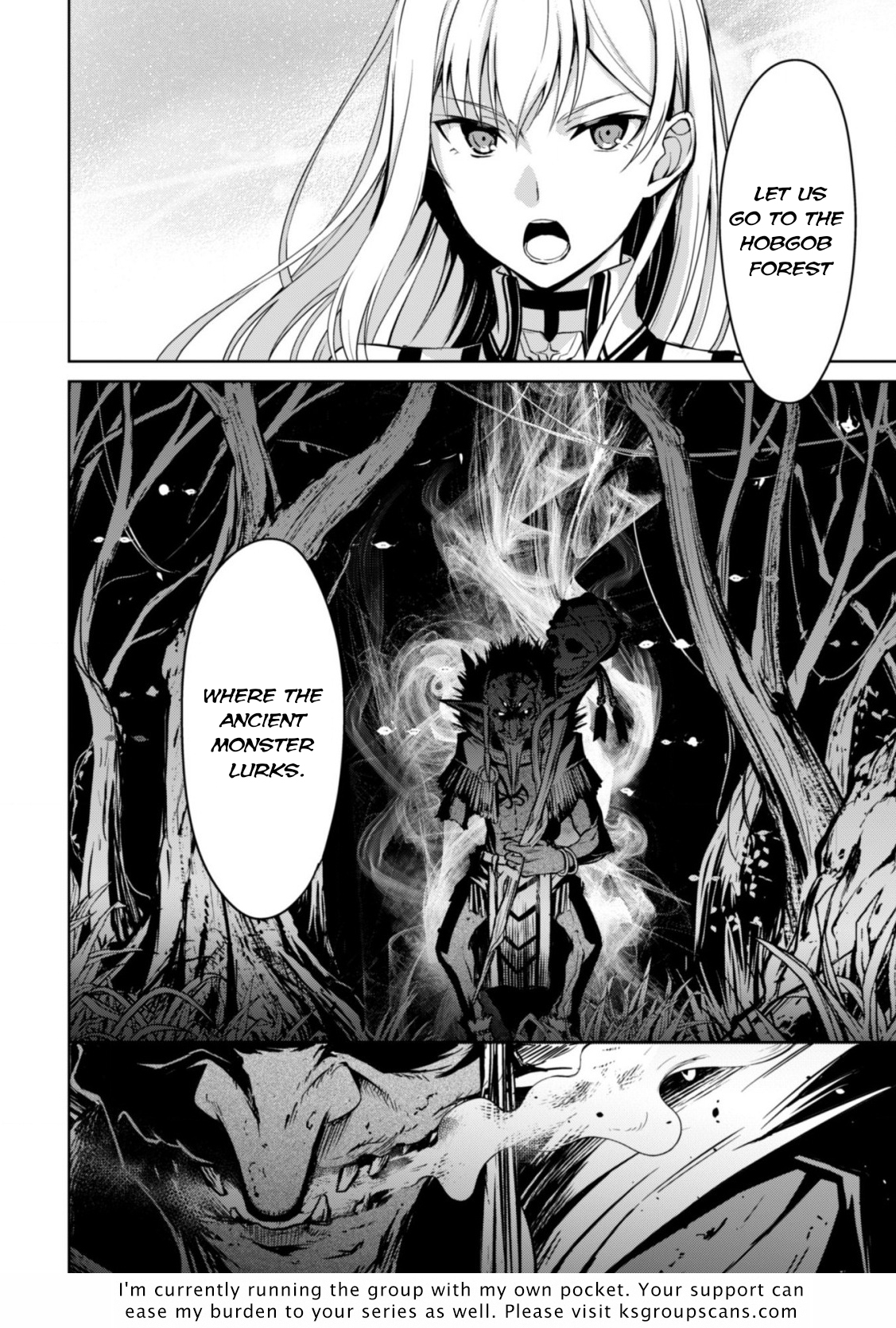 Halaman dari Boushoku no Berserk ~Ore dake Level to Iu Gainen wo Toppa suru~ Chapter 44