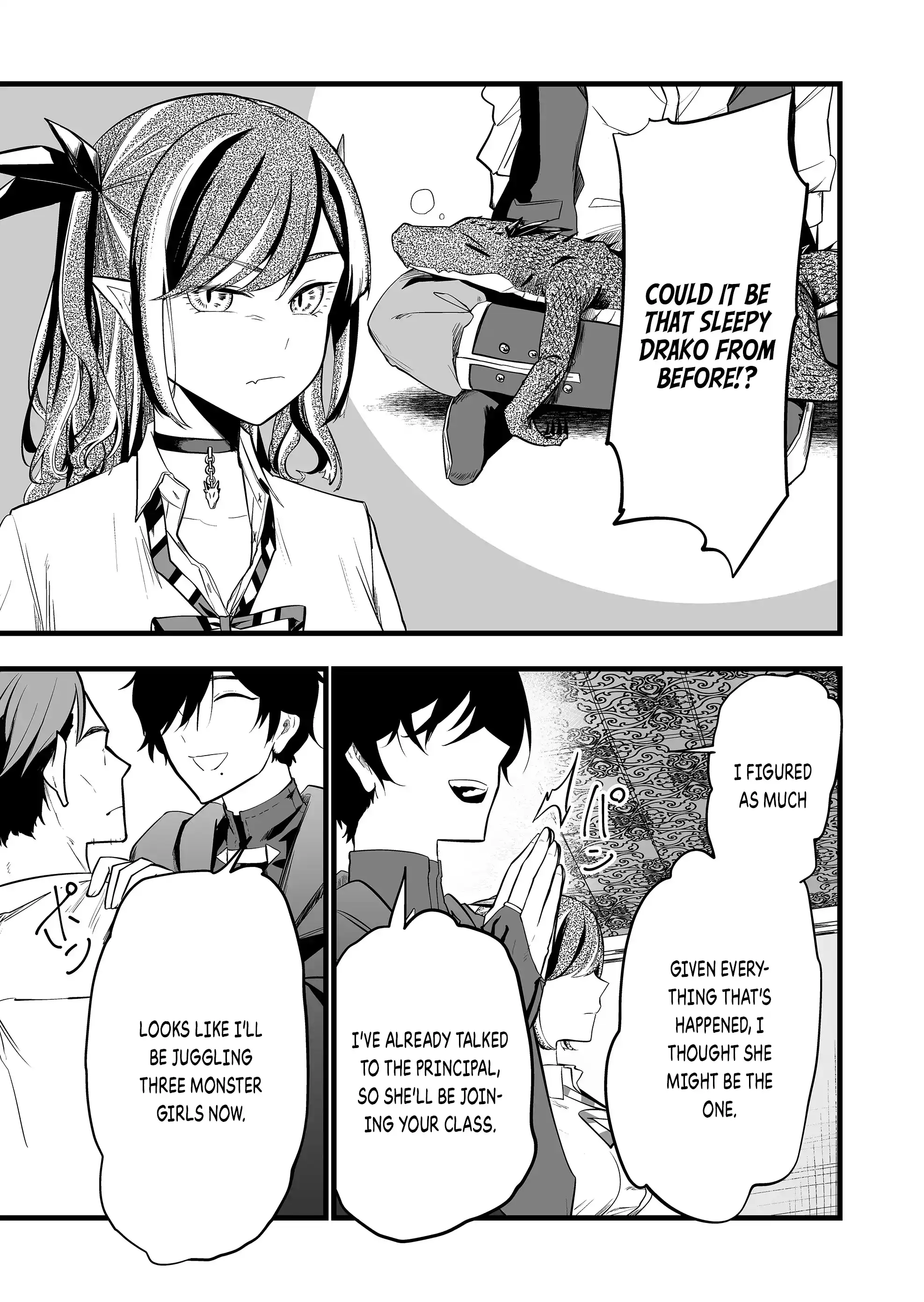 Halaman dari "Ano Toki Tasukete Itadaita Monster Musume desu." Isekai Ossan Kyoushi Totsuzen no Moteki ni Konwaku suru Chapter 26