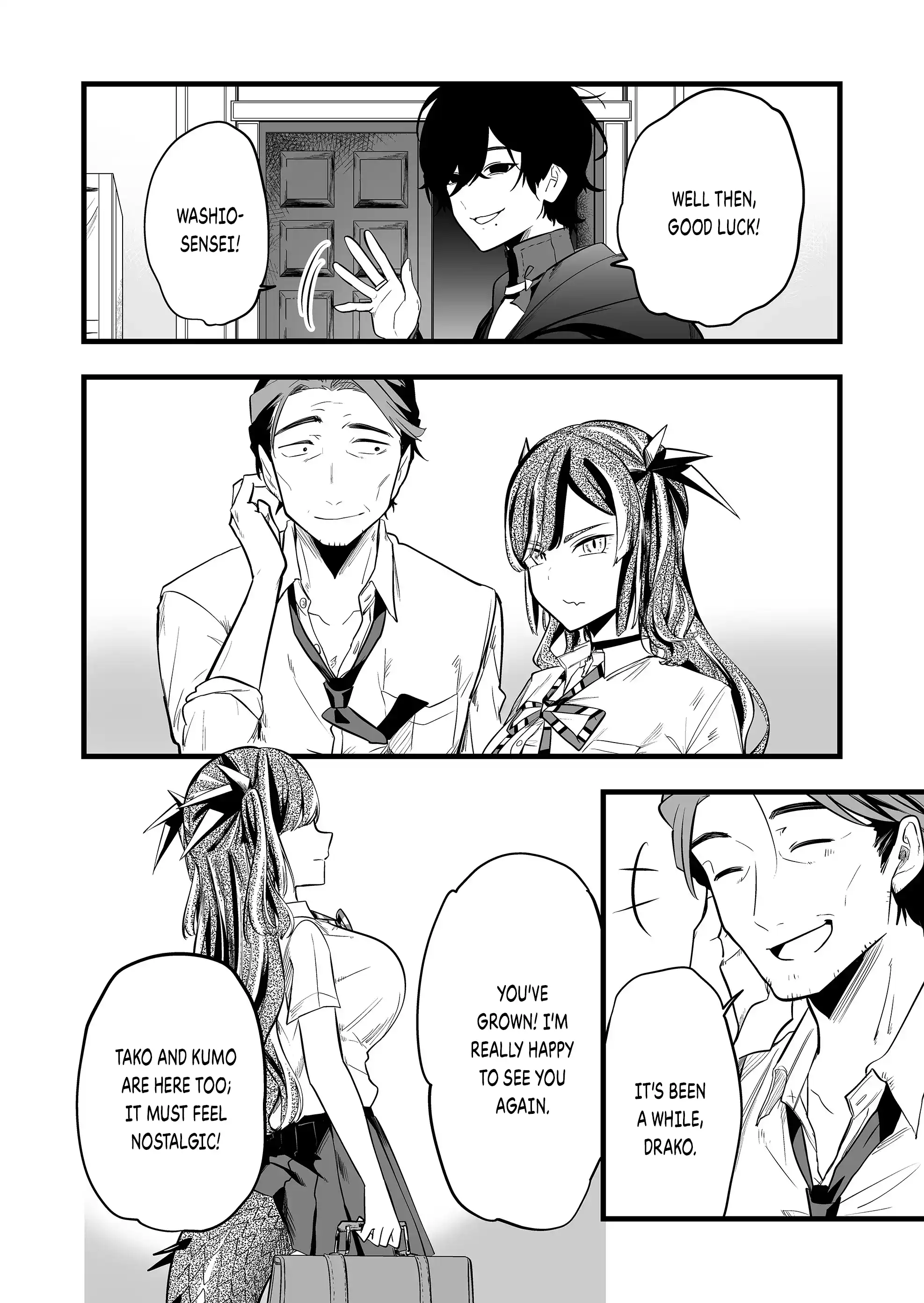 Halaman dari "Ano Toki Tasukete Itadaita Monster Musume desu." Isekai Ossan Kyoushi Totsuzen no Moteki ni Konwaku suru Chapter 26