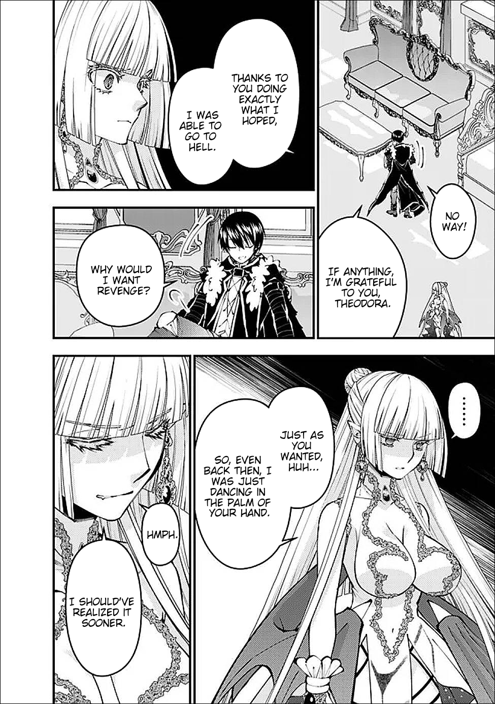 Halaman dari Fukushuu o Koinegau Saikyou Yuusha wa, Yami no Chikara de Senmetsu Musou Suru Chapter 112