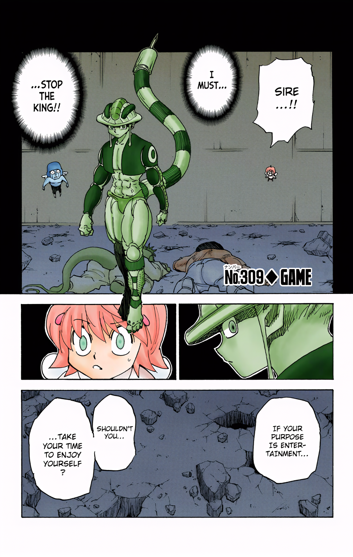 Halaman dari HUNTER x HUNTER (Official Colored) Chapter 309