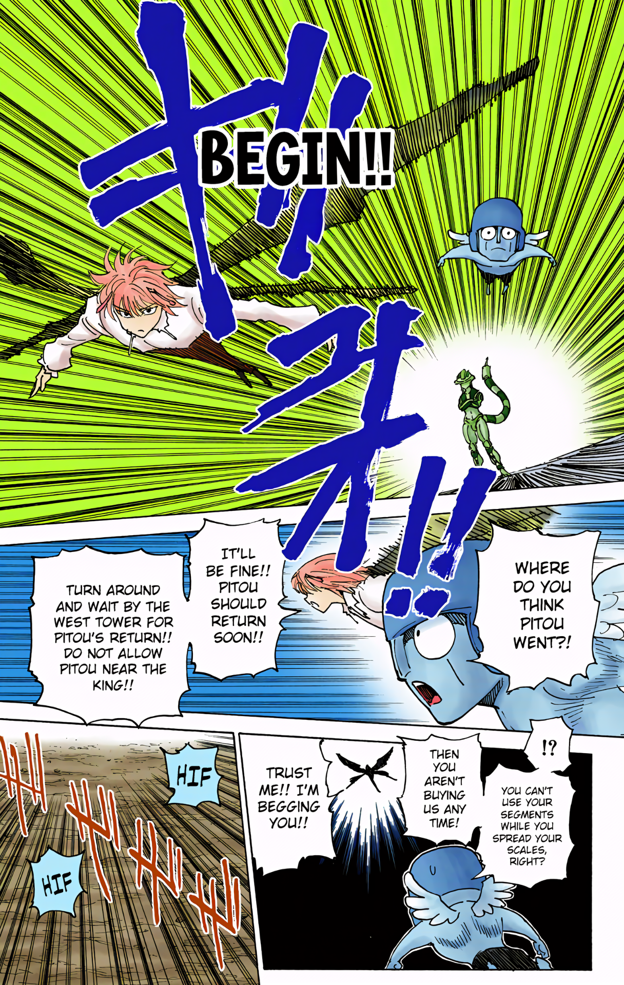 Halaman dari HUNTER x HUNTER (Official Colored) Chapter 309
