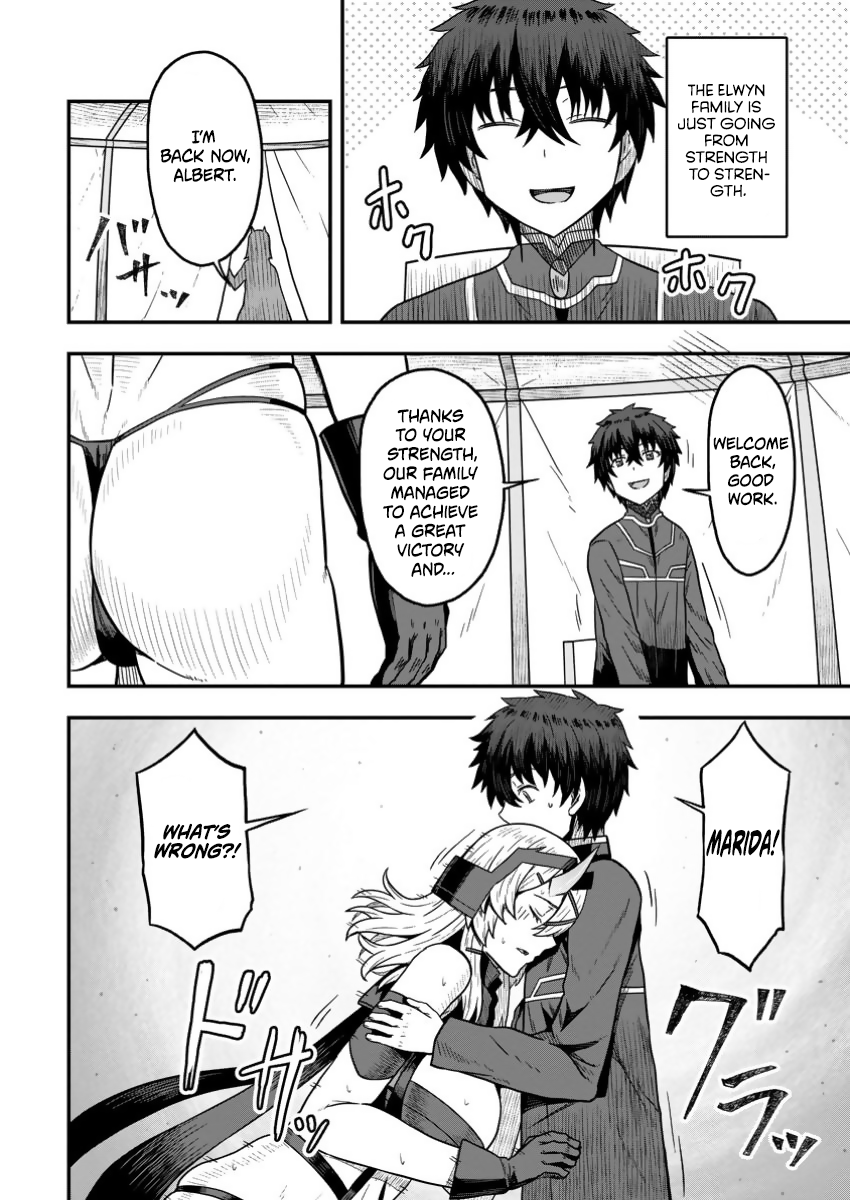 Halaman dari Isekai Saikyou no Yome desu ga, Yoru no Tatakai wa Ore no Hou ga Tsuyoi You desu: Chiryaku o Ikashite Nariagaru Harem Senki Chapter 17