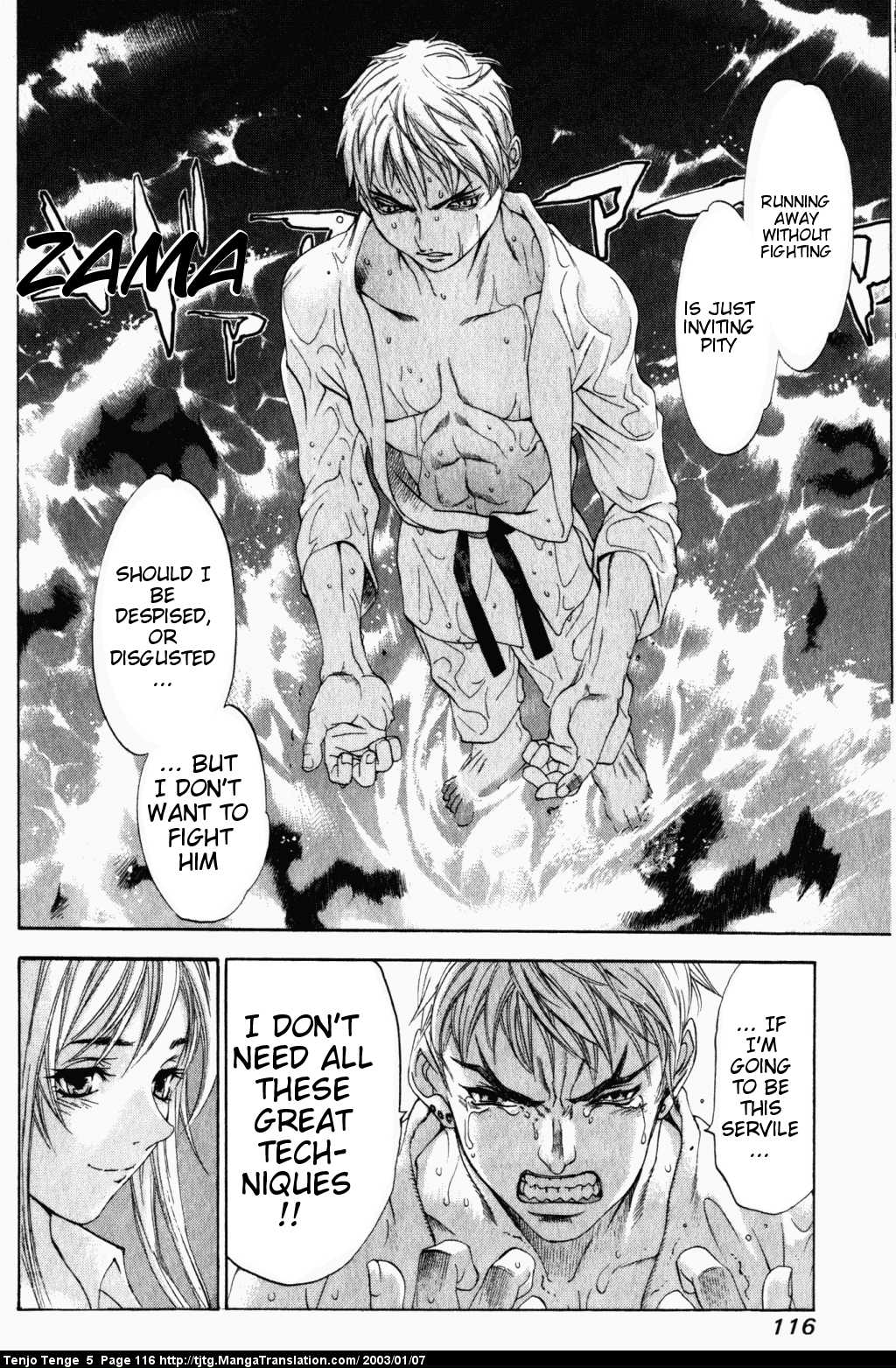 Halaman dari Tenjou Tenge Chapter 30