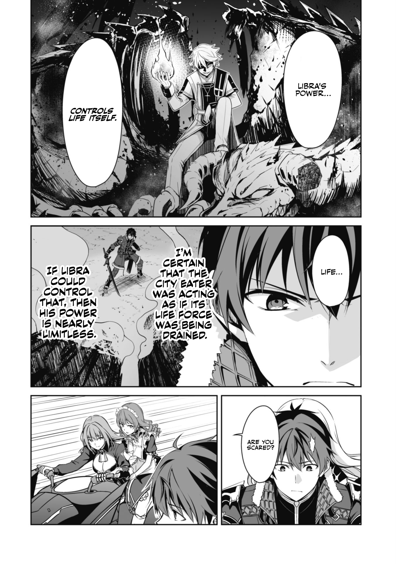 Halaman dari Boushoku no Berserk ~Ore dake Level to Iu Gainen wo Toppa suru~ Chapter 66