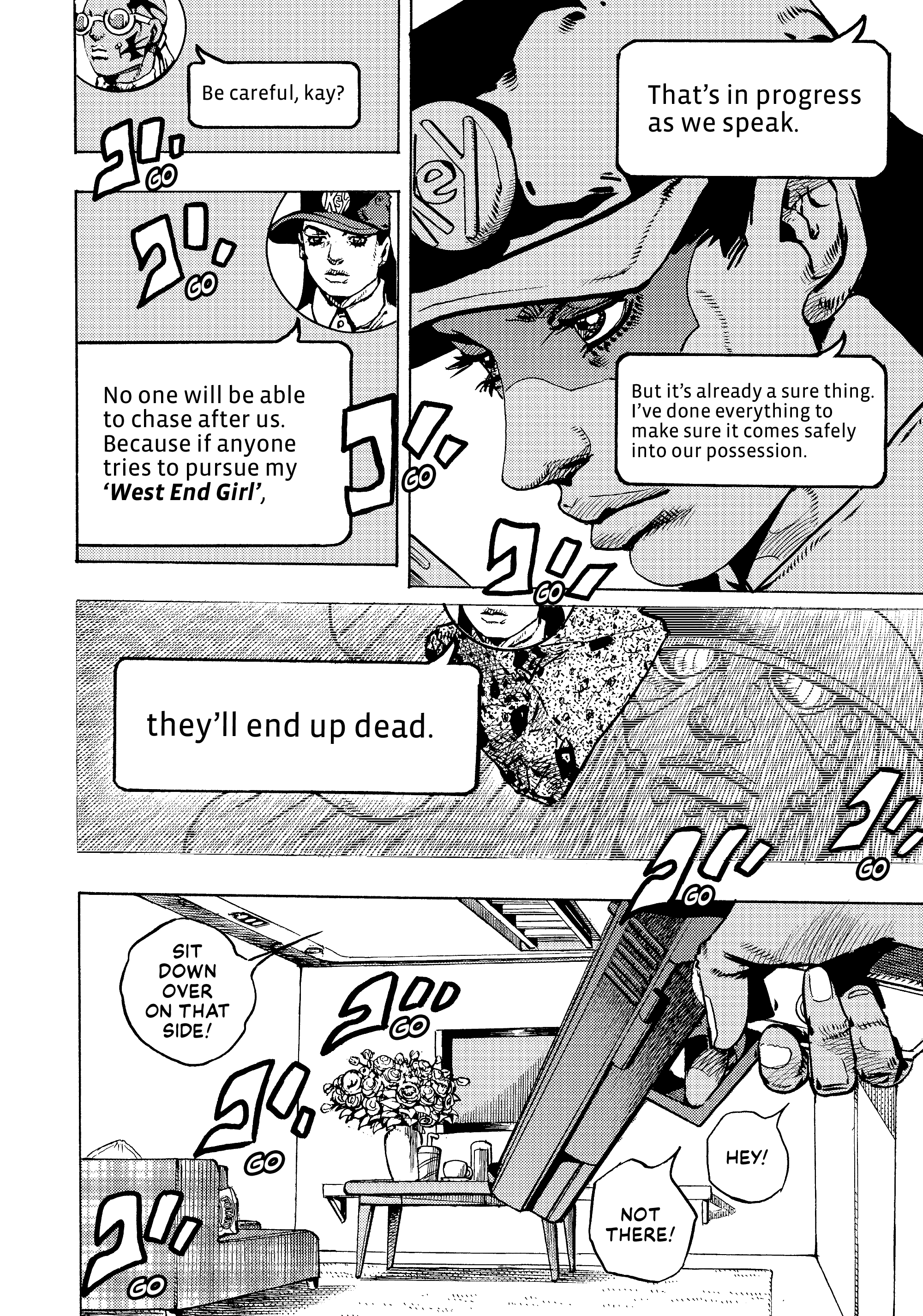 Halaman dari JoJo's Bizarre Adventure, Part 9:  The JOJOLands Chapter 29