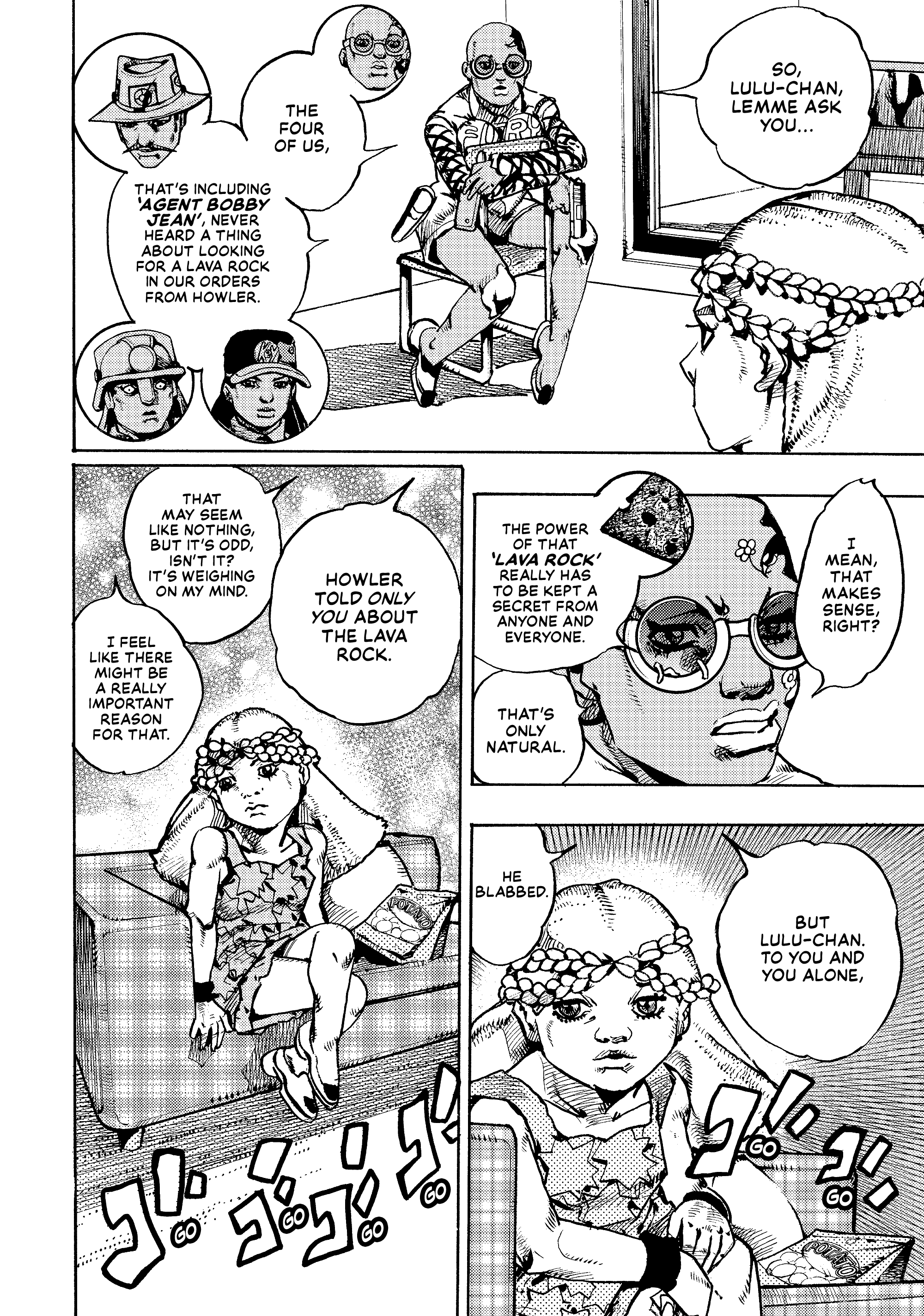 Halaman dari JoJo's Bizarre Adventure, Part 9:  The JOJOLands Chapter 29