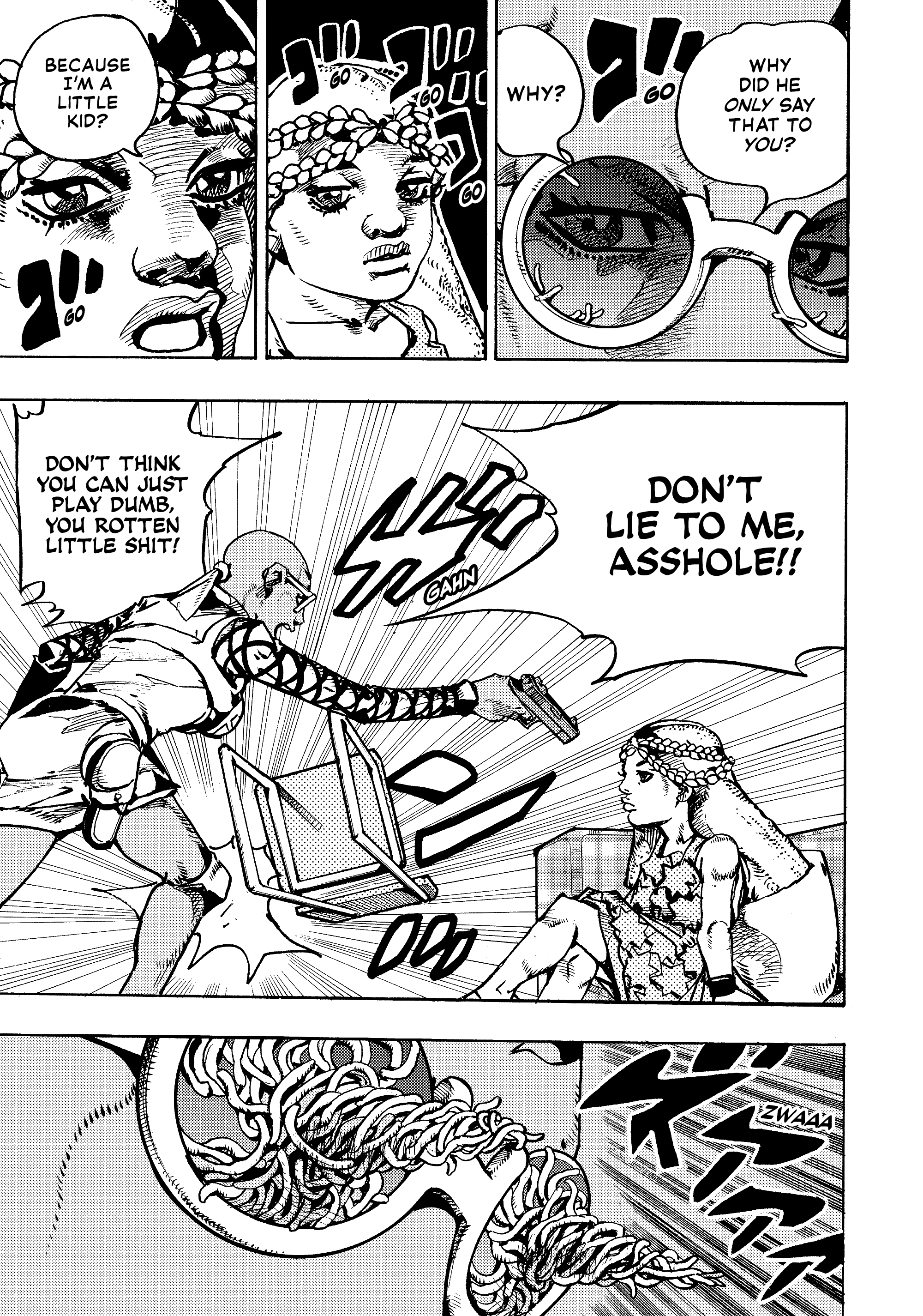 Halaman dari JoJo's Bizarre Adventure, Part 9:  The JOJOLands Chapter 29