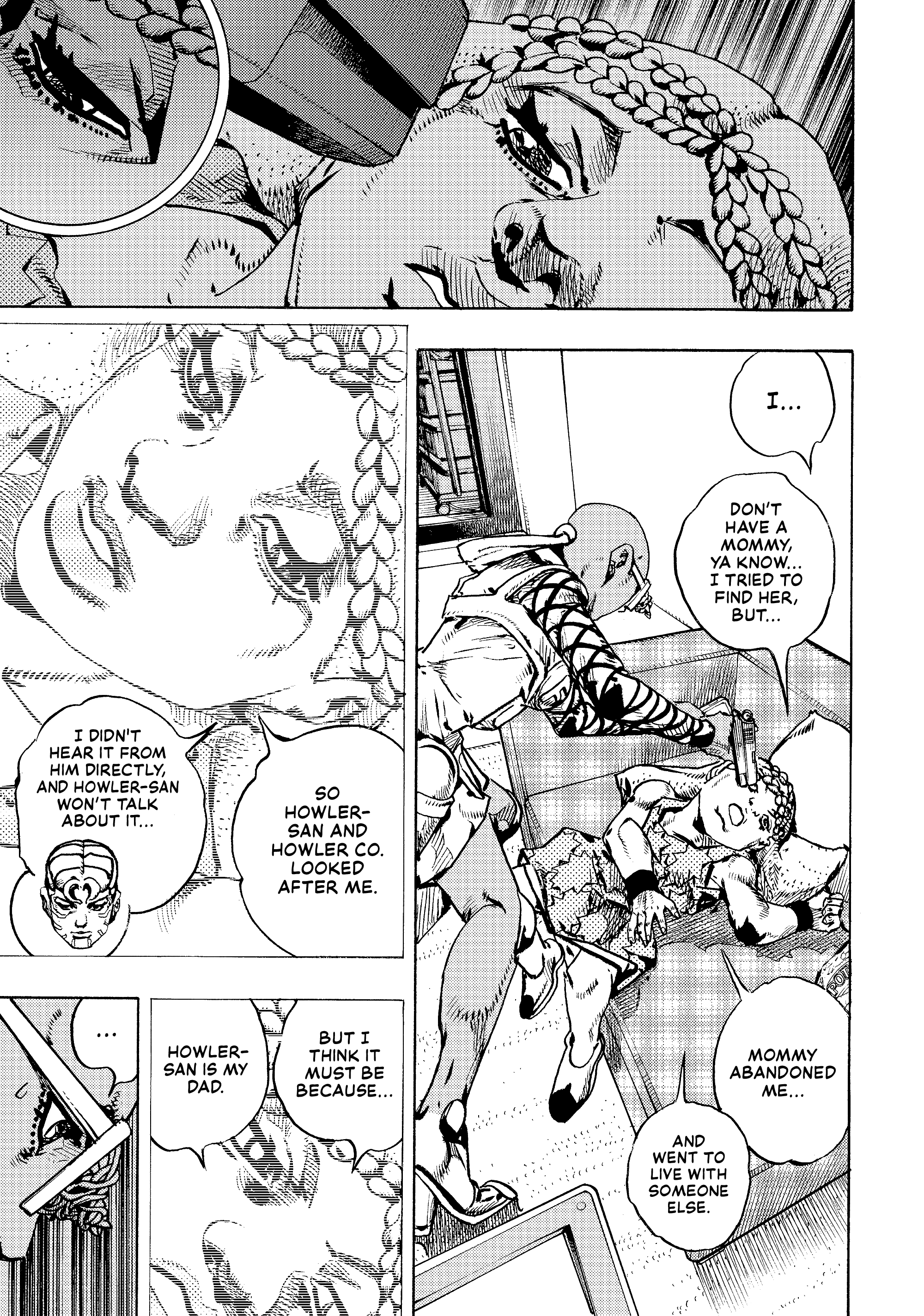 Halaman dari JoJo's Bizarre Adventure, Part 9:  The JOJOLands Chapter 29