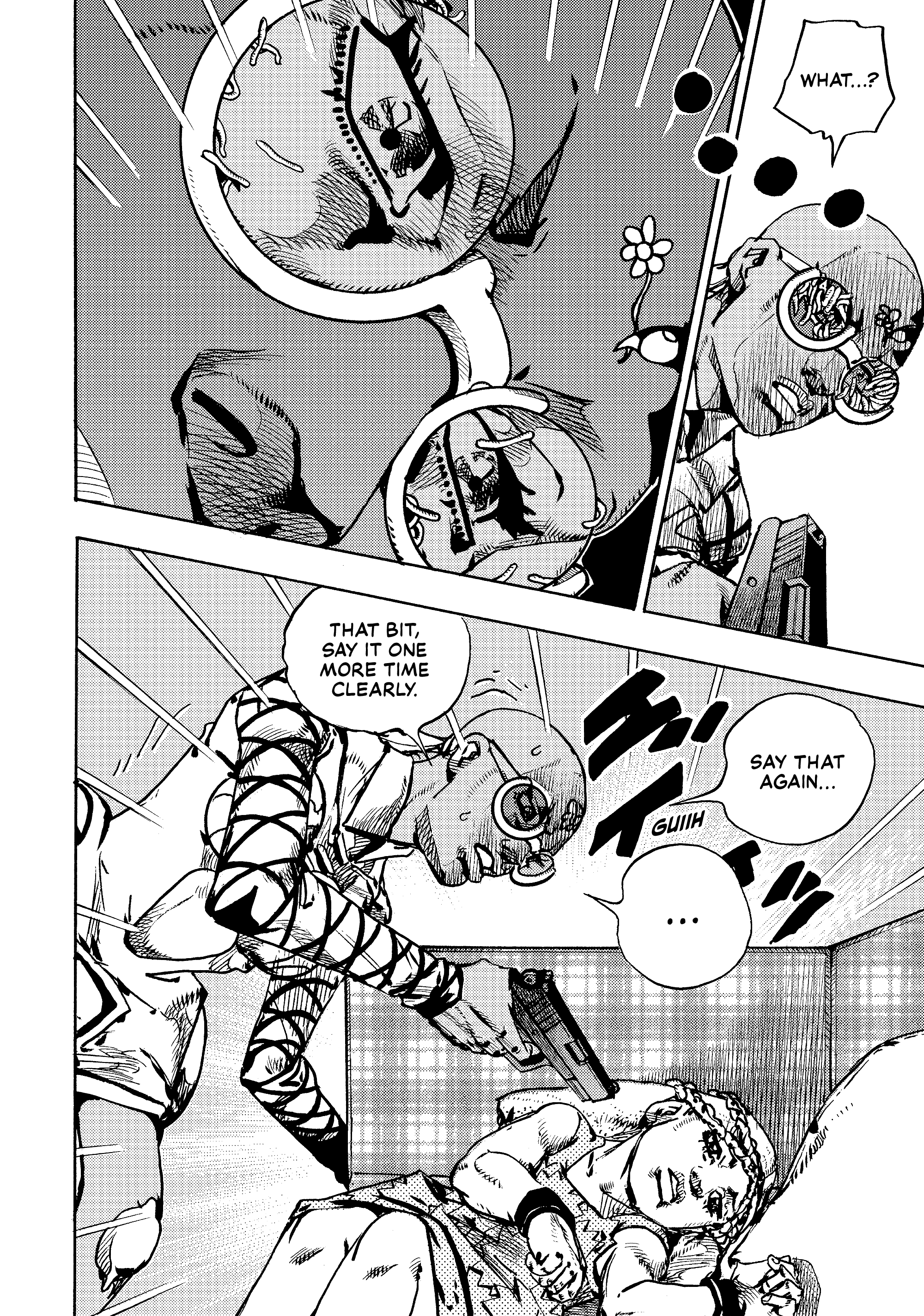 Halaman dari JoJo's Bizarre Adventure, Part 9:  The JOJOLands Chapter 29