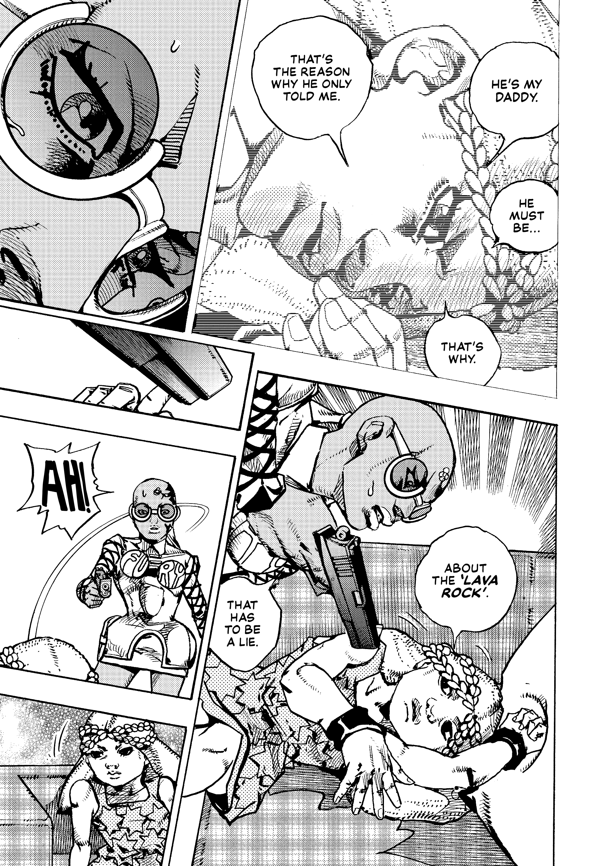 Halaman dari JoJo's Bizarre Adventure, Part 9:  The JOJOLands Chapter 29
