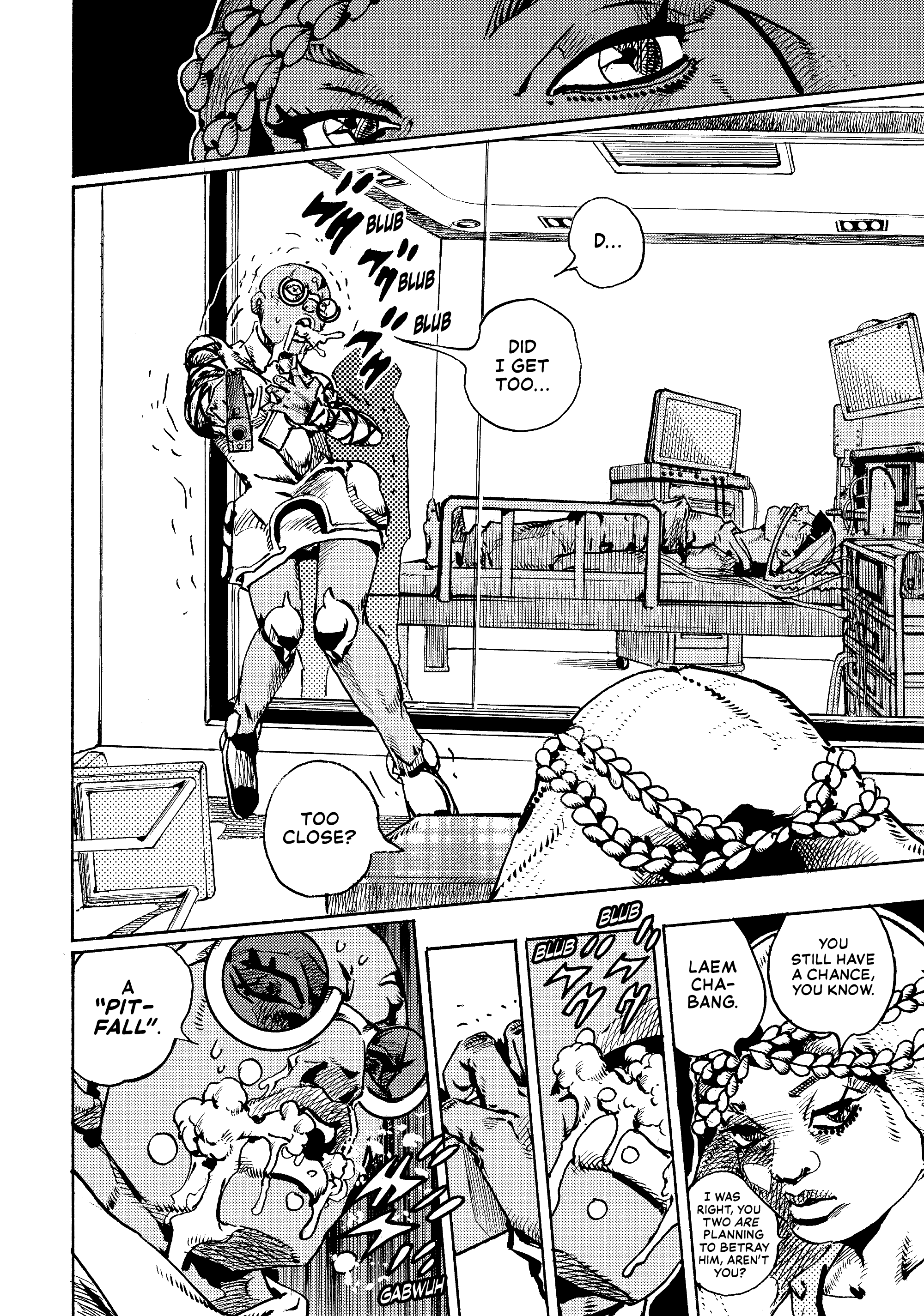 Halaman dari JoJo's Bizarre Adventure, Part 9:  The JOJOLands Chapter 29