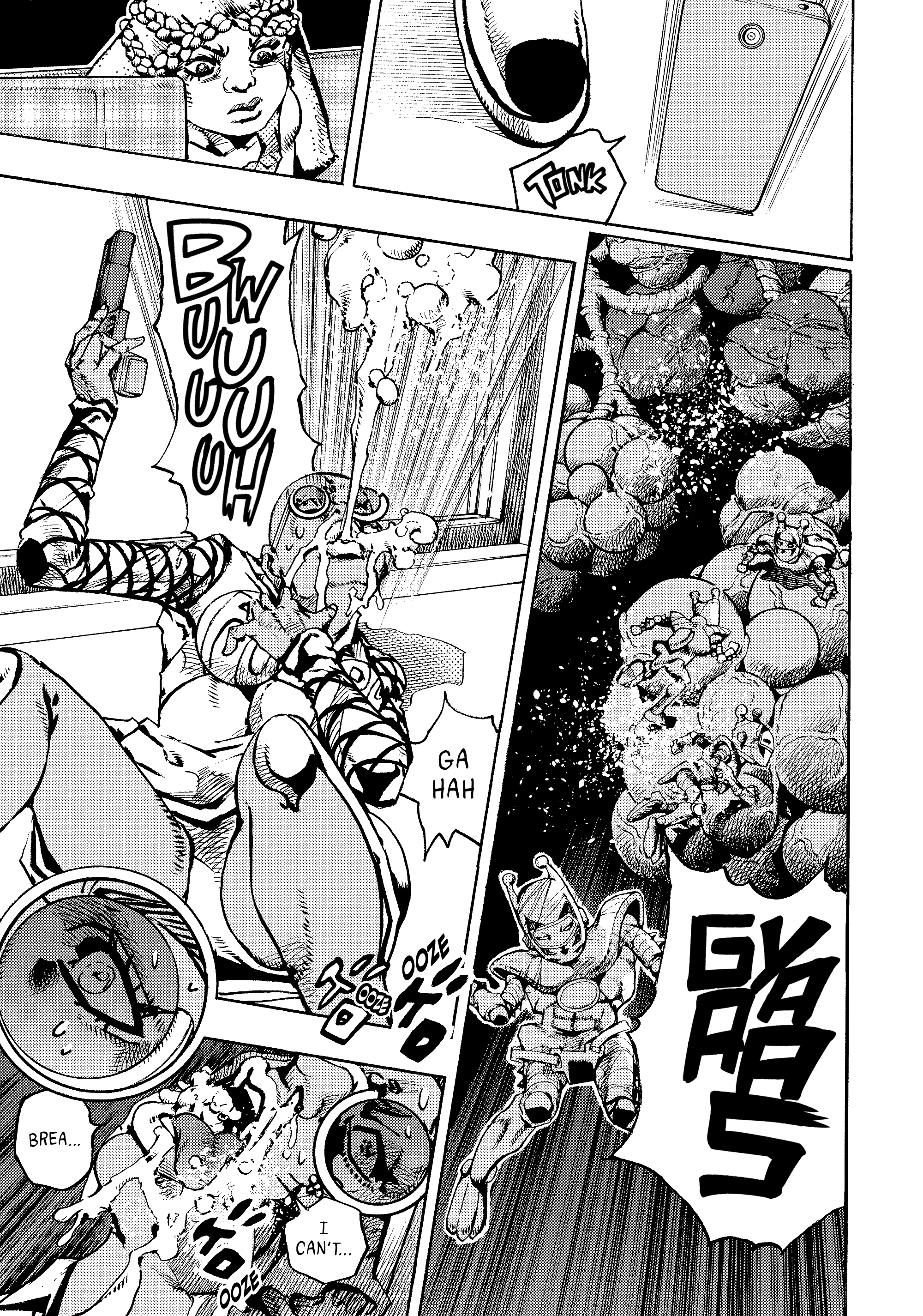 Halaman dari JoJo's Bizarre Adventure, Part 9:  The JOJOLands Chapter 29