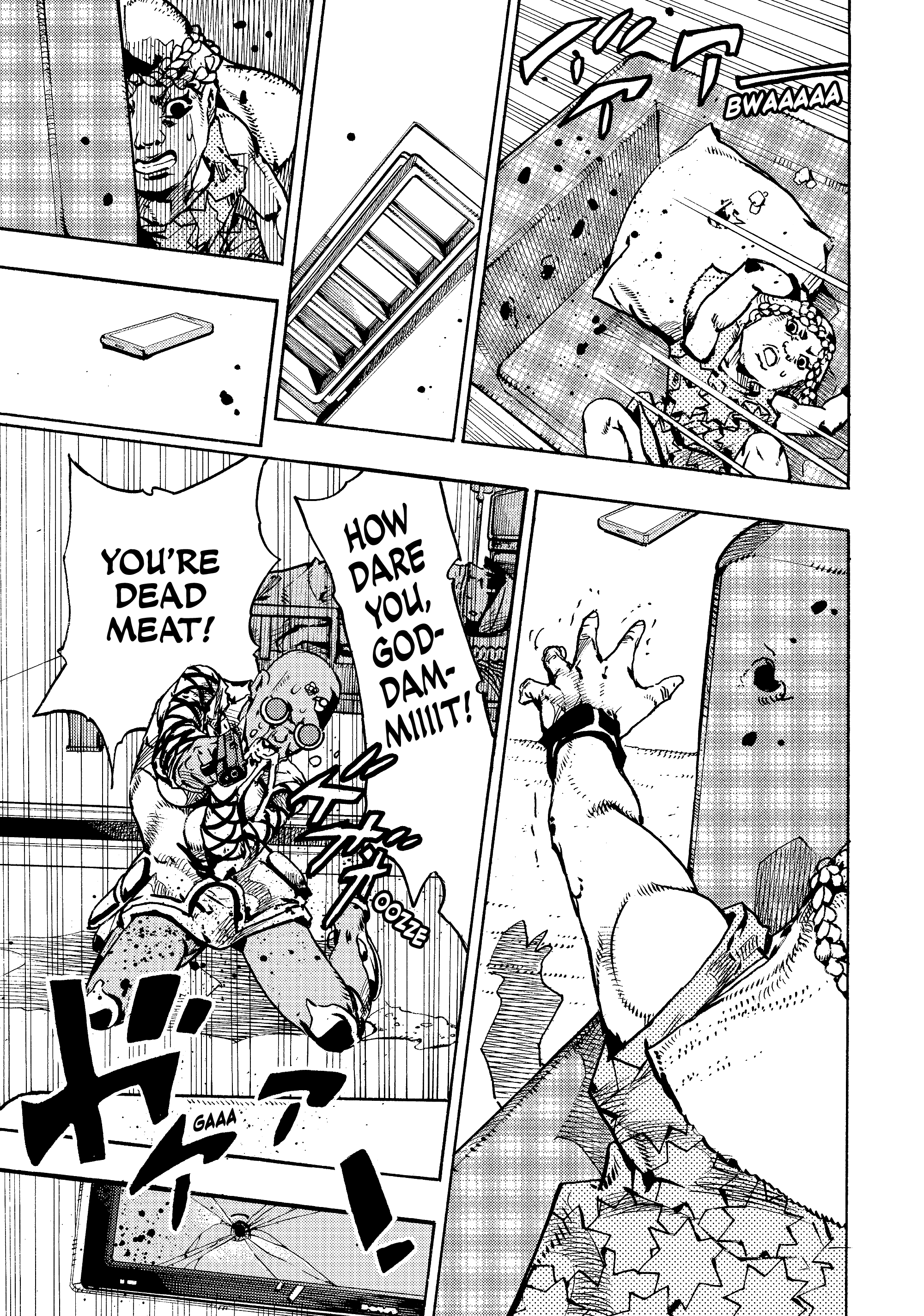 Halaman dari JoJo's Bizarre Adventure, Part 9:  The JOJOLands Chapter 29