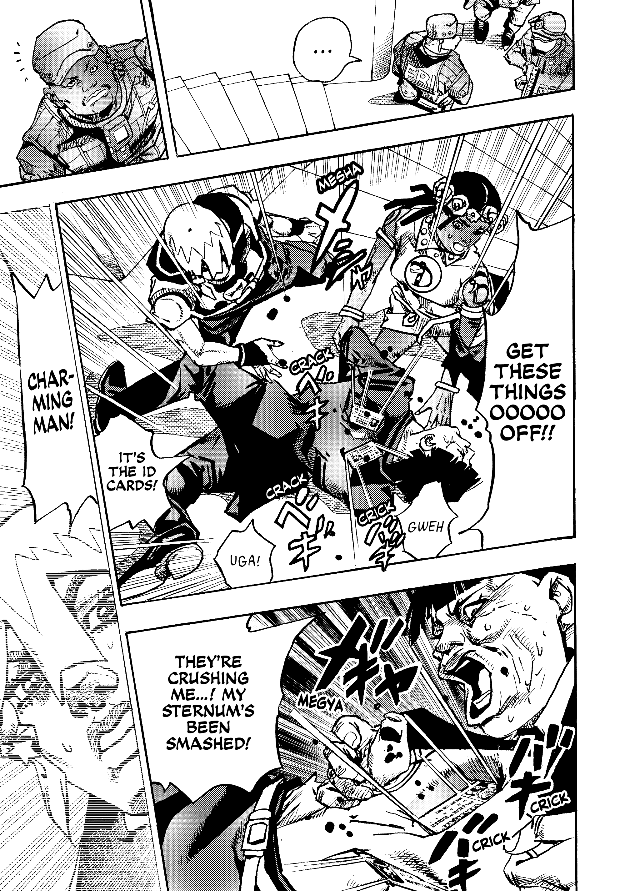 Halaman dari JoJo's Bizarre Adventure, Part 9:  The JOJOLands Chapter 29