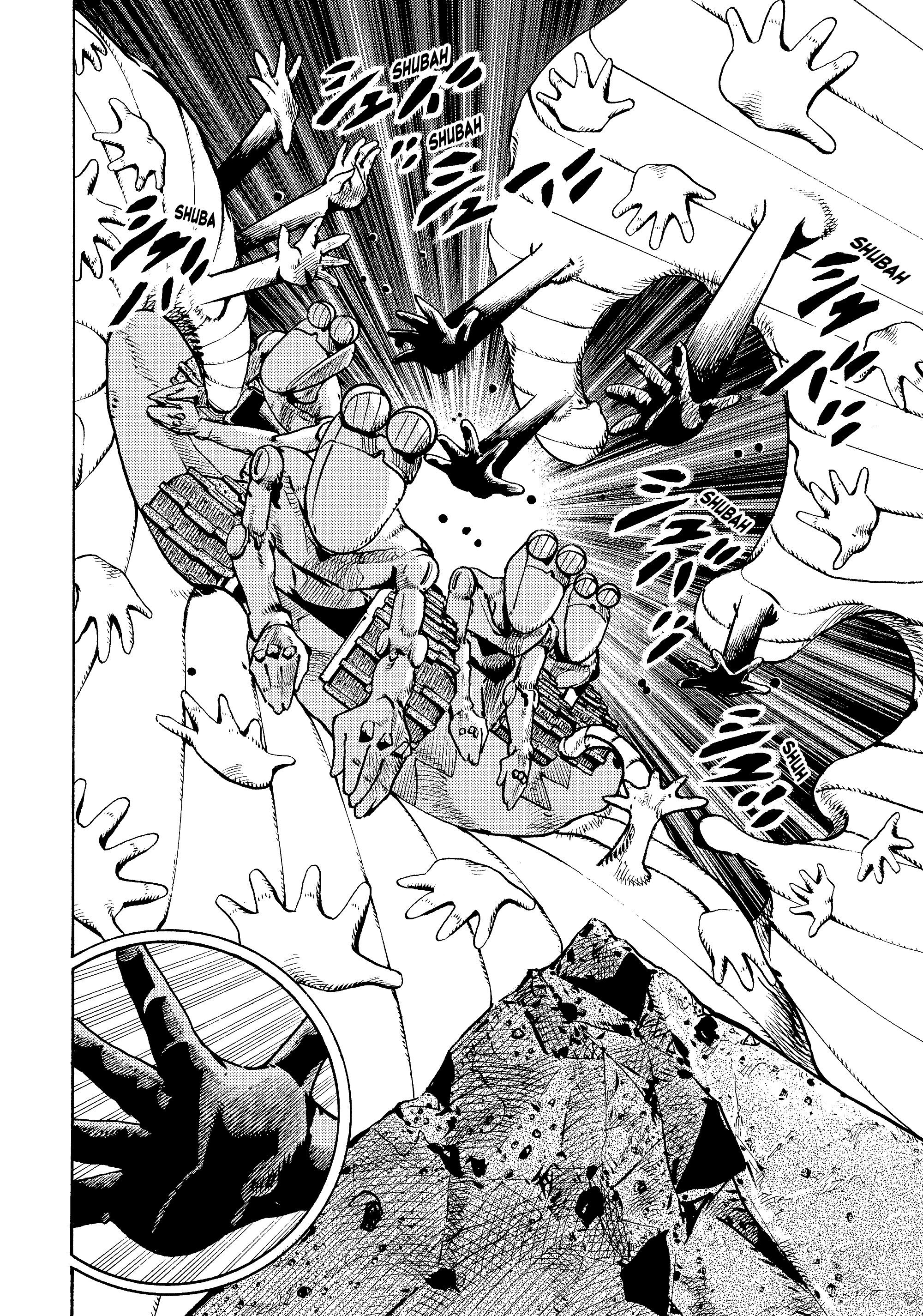 Halaman dari JoJo's Bizarre Adventure, Part 9:  The JOJOLands Chapter 29