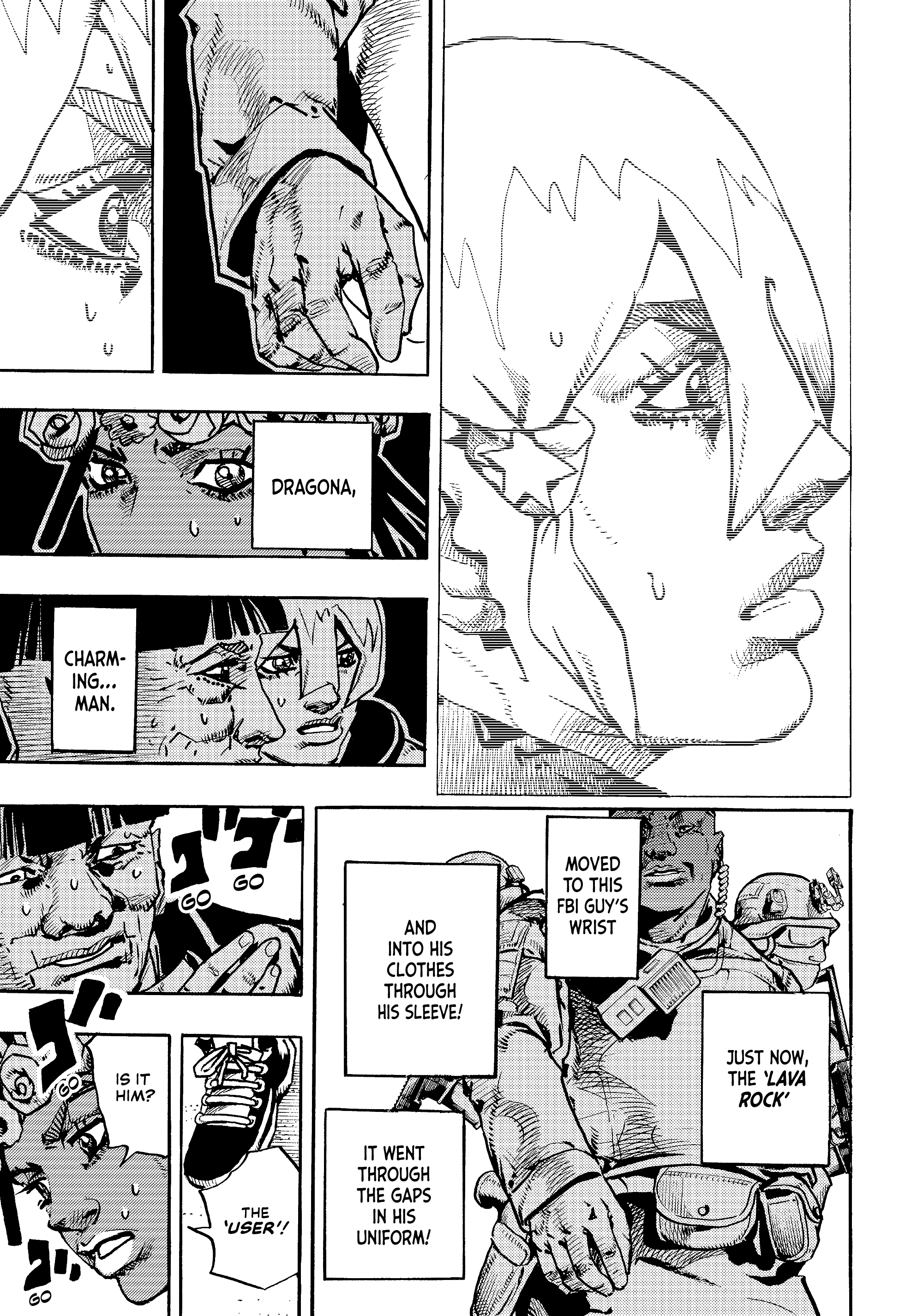 Halaman dari JoJo's Bizarre Adventure, Part 9:  The JOJOLands Chapter 29