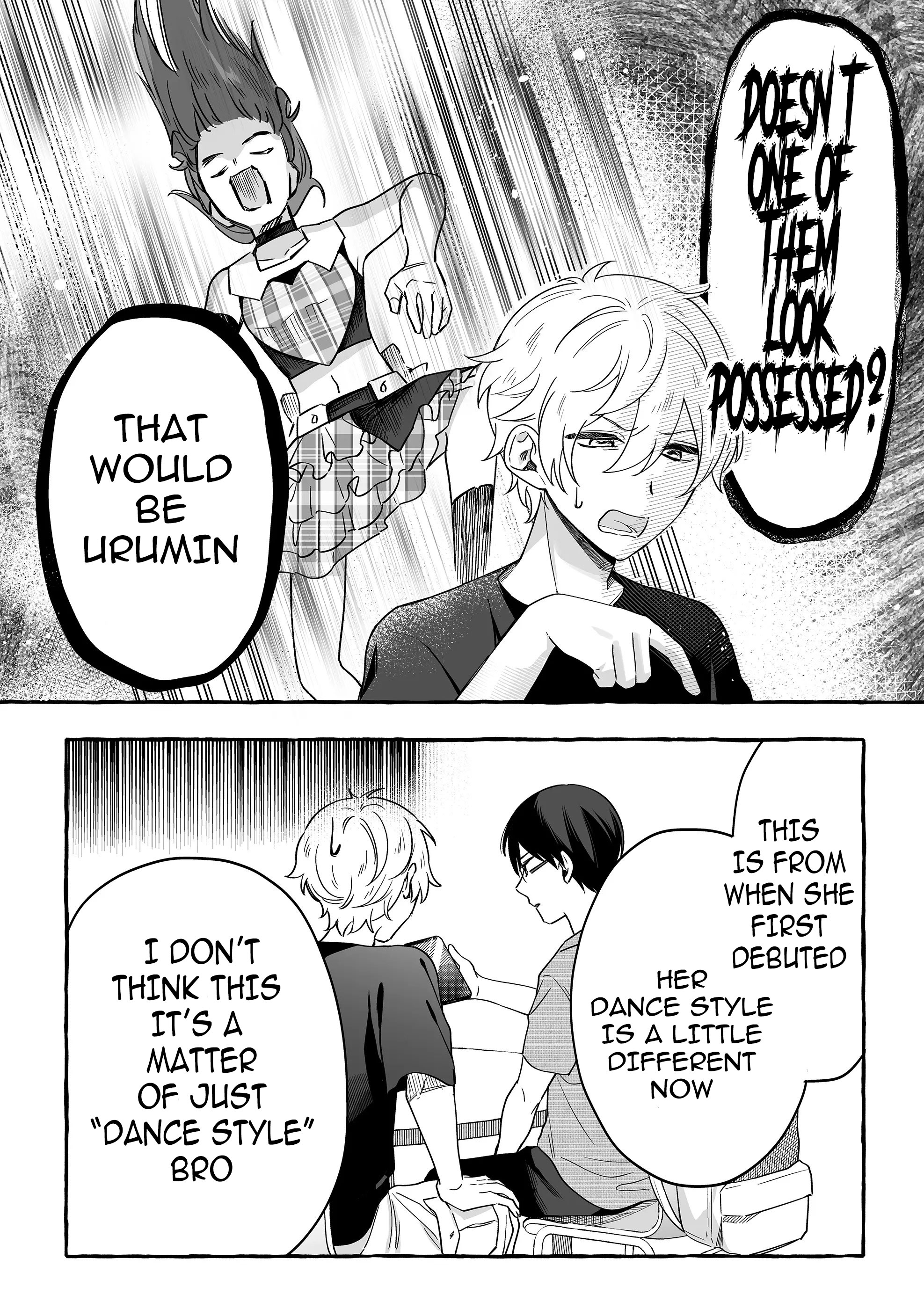 Halaman dari Damedol to Sekai ni Hitori Dake no Fan Chapter 22