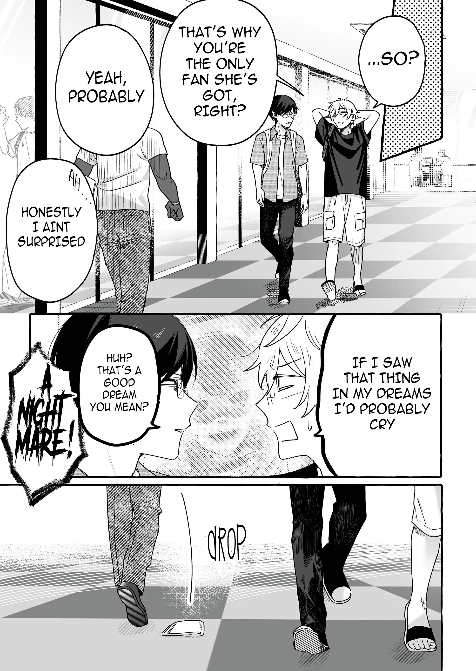 Halaman dari Damedol to Sekai ni Hitori Dake no Fan Chapter 22