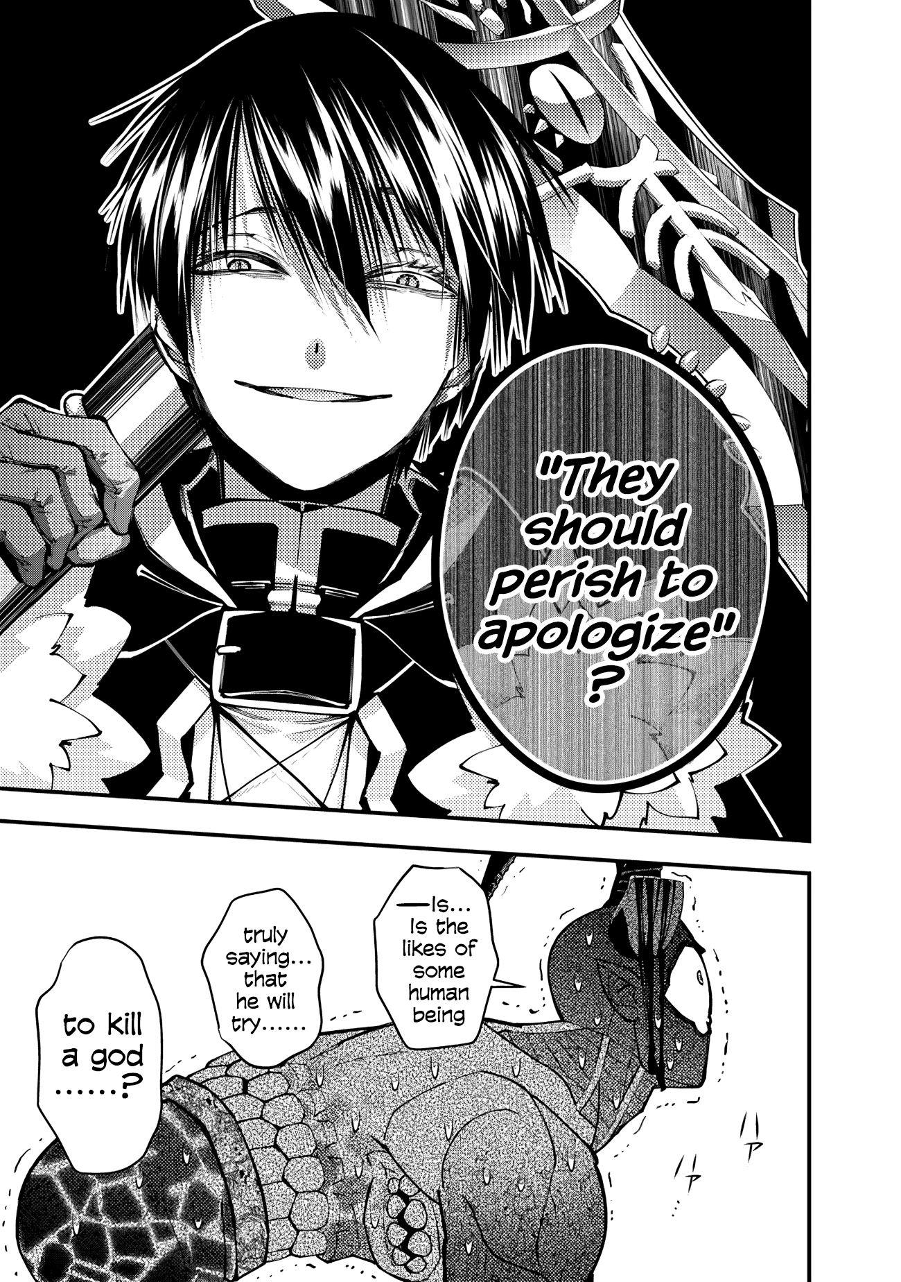 Halaman dari Fukushuu o Koinegau Saikyou Yuusha wa, Yami no Chikara de Senmetsu Musou Suru Chapter 79