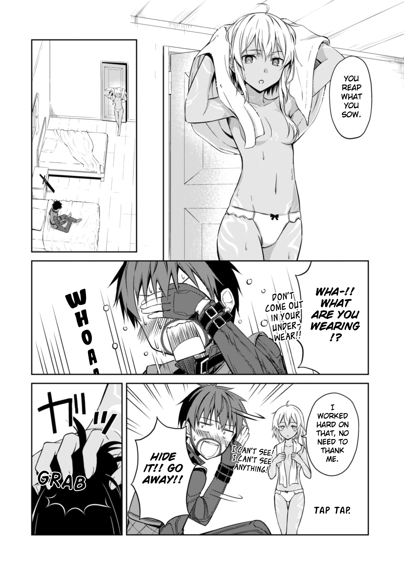 Halaman dari Boushoku no Berserk ~Ore dake Level to Iu Gainen wo Toppa suru~ Chapter 15