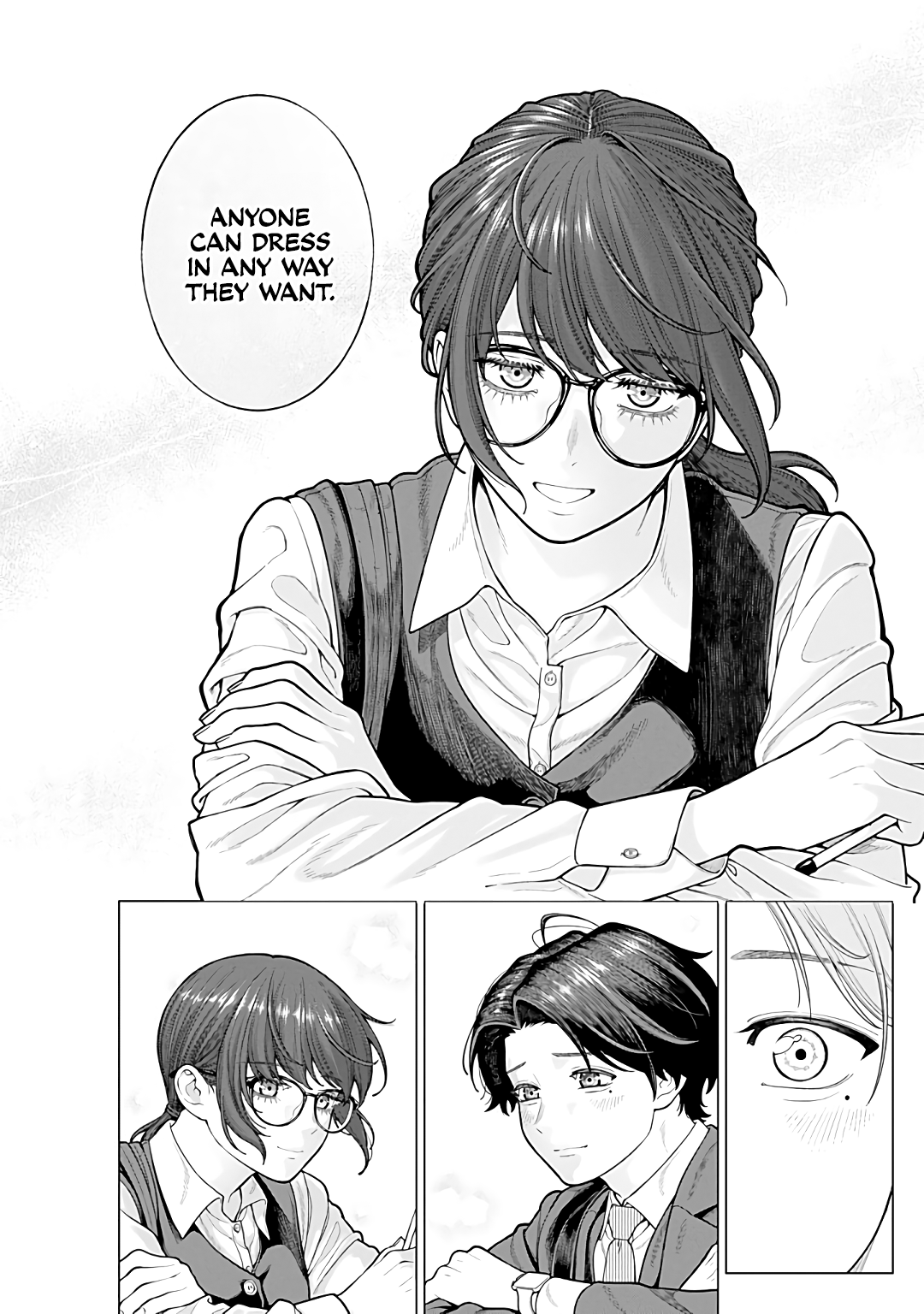 Halaman dari Kaisha to Shiseikatsu: On to Off Chapter 14