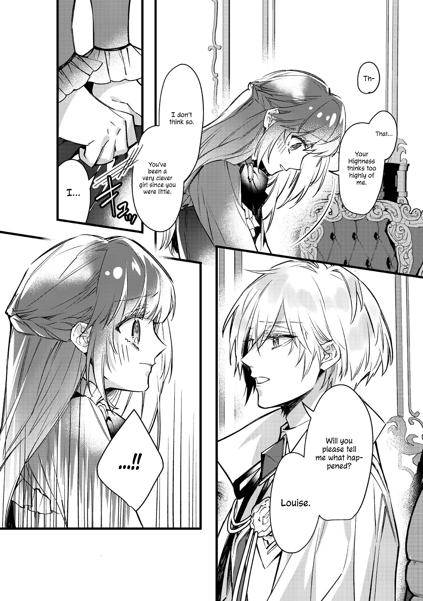 Halaman dari Konyaku Haki Sareta Kaedama Reijou, Hatsukoi no Toshiue Ouji ni Dekiai Sareru Chapter 2