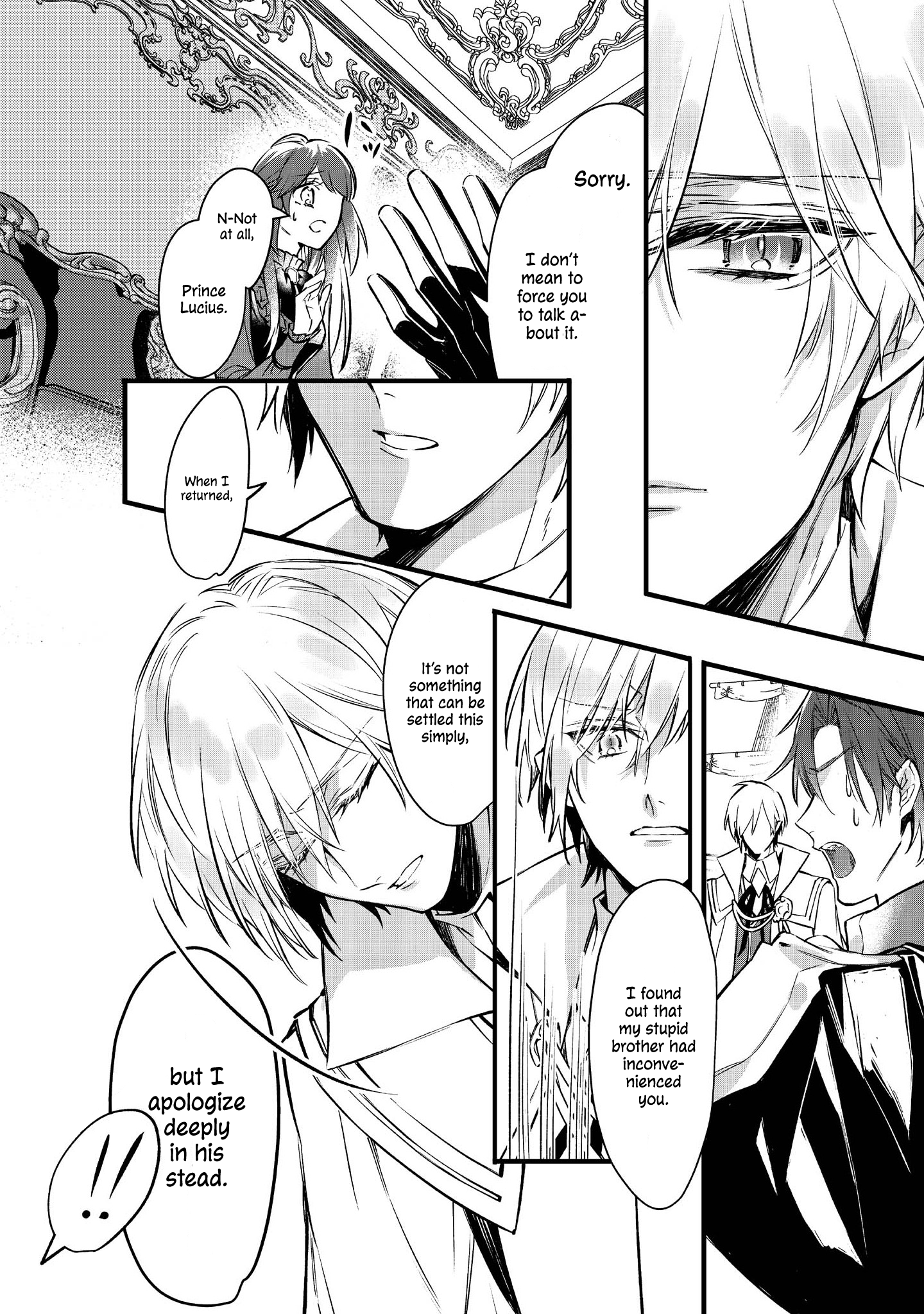 Halaman dari Konyaku Haki Sareta Kaedama Reijou, Hatsukoi no Toshiue Ouji ni Dekiai Sareru Chapter 2