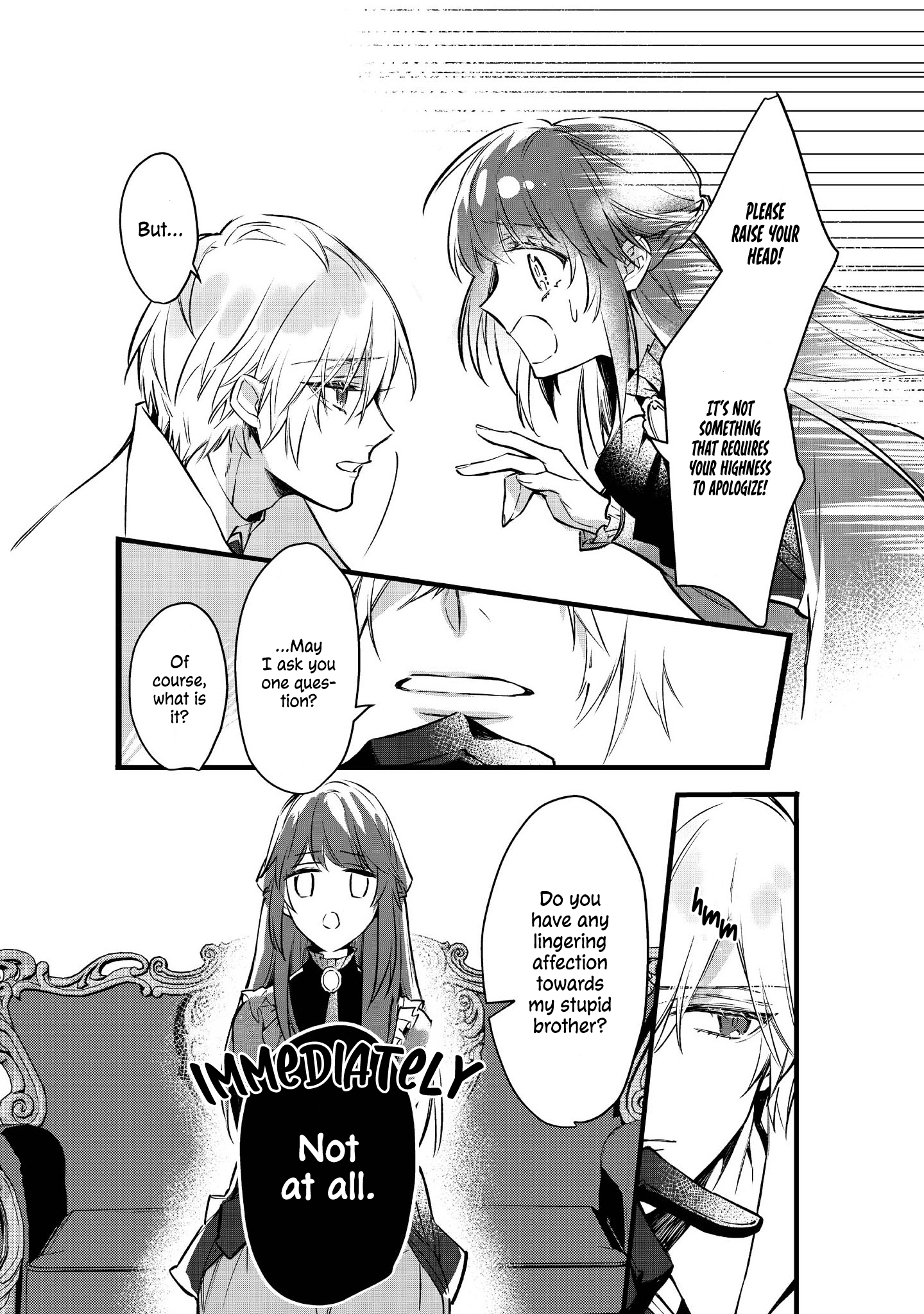 Halaman dari Konyaku Haki Sareta Kaedama Reijou, Hatsukoi no Toshiue Ouji ni Dekiai Sareru Chapter 2