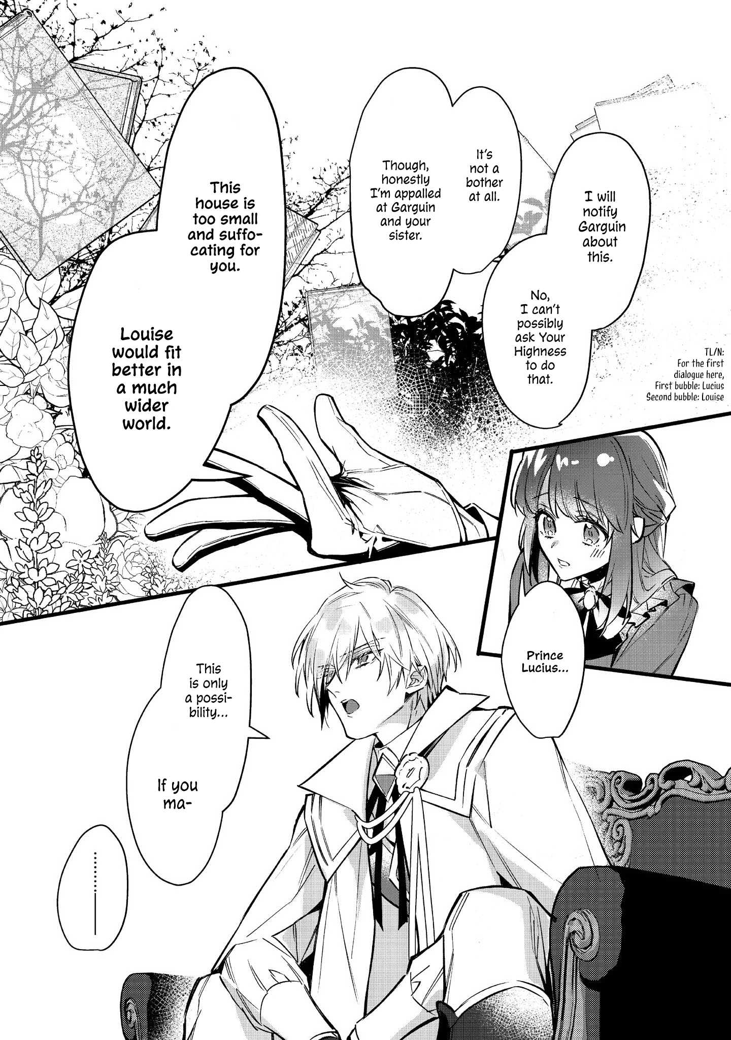 Halaman dari Konyaku Haki Sareta Kaedama Reijou, Hatsukoi no Toshiue Ouji ni Dekiai Sareru Chapter 2