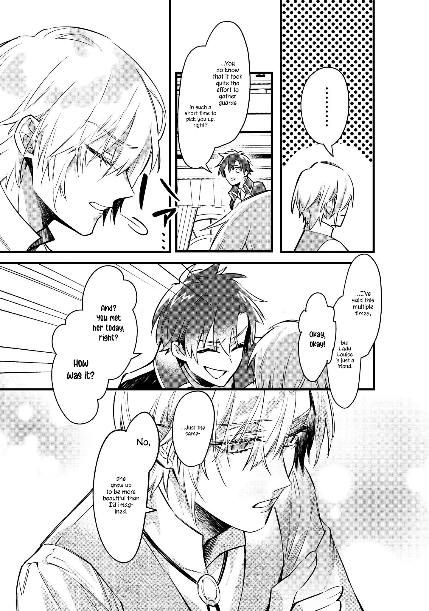 Halaman dari Konyaku Haki Sareta Kaedama Reijou, Hatsukoi no Toshiue Ouji ni Dekiai Sareru Chapter 2
