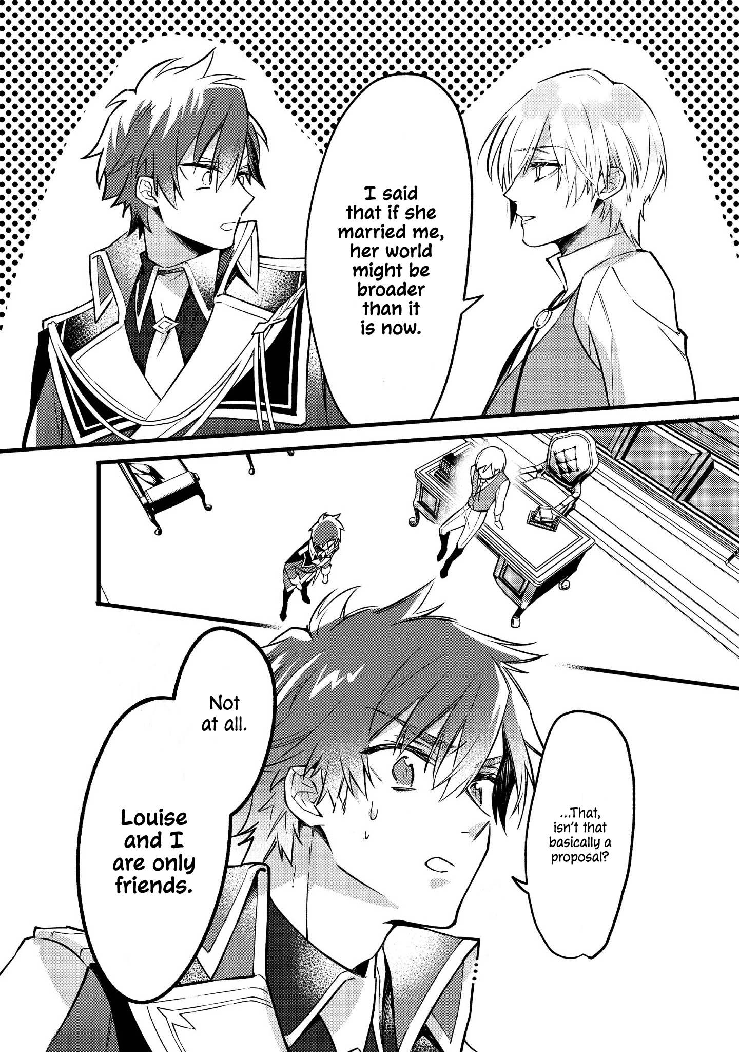 Halaman dari Konyaku Haki Sareta Kaedama Reijou, Hatsukoi no Toshiue Ouji ni Dekiai Sareru Chapter 2