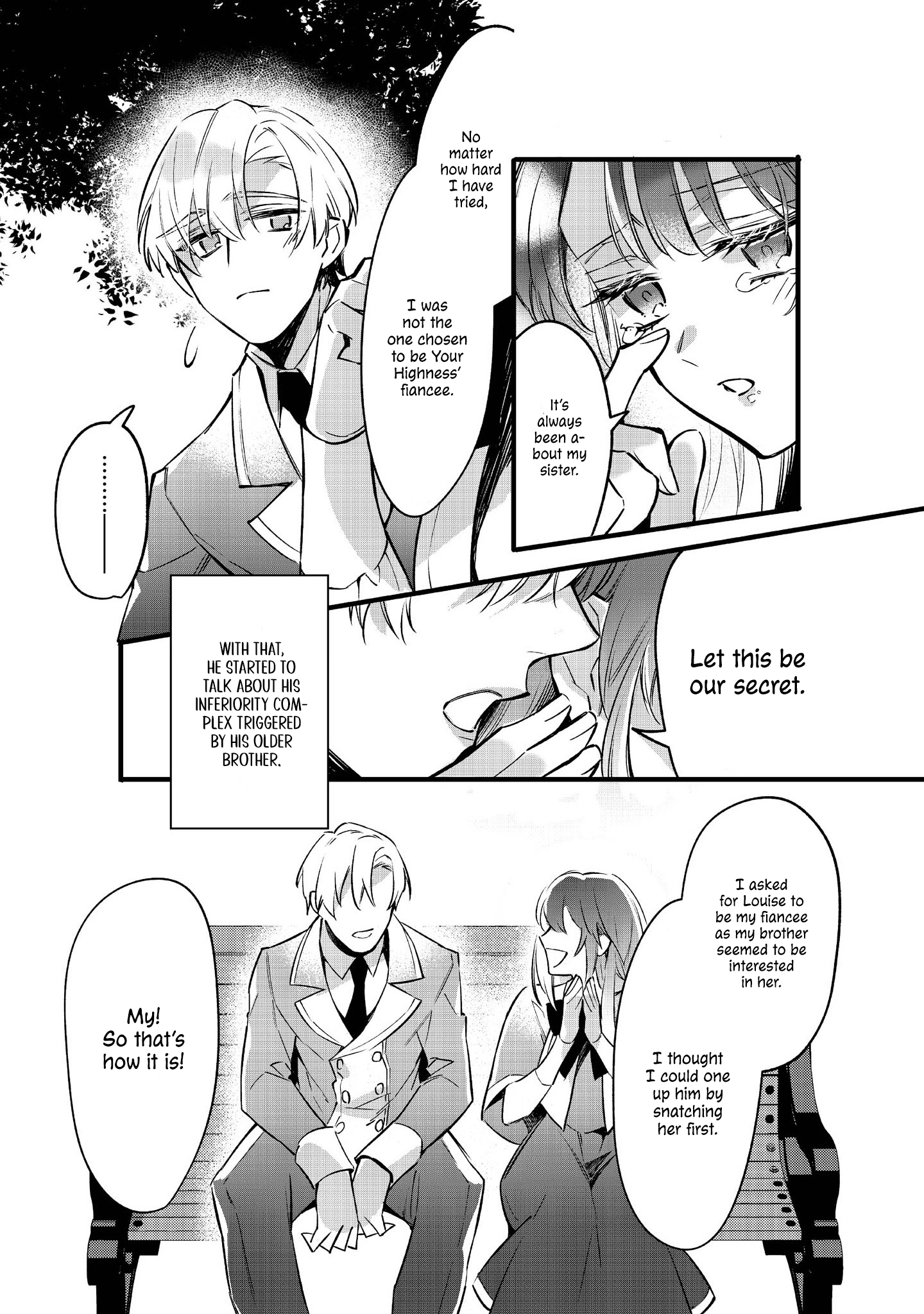 Halaman dari Konyaku Haki Sareta Kaedama Reijou, Hatsukoi no Toshiue Ouji ni Dekiai Sareru Chapter 2