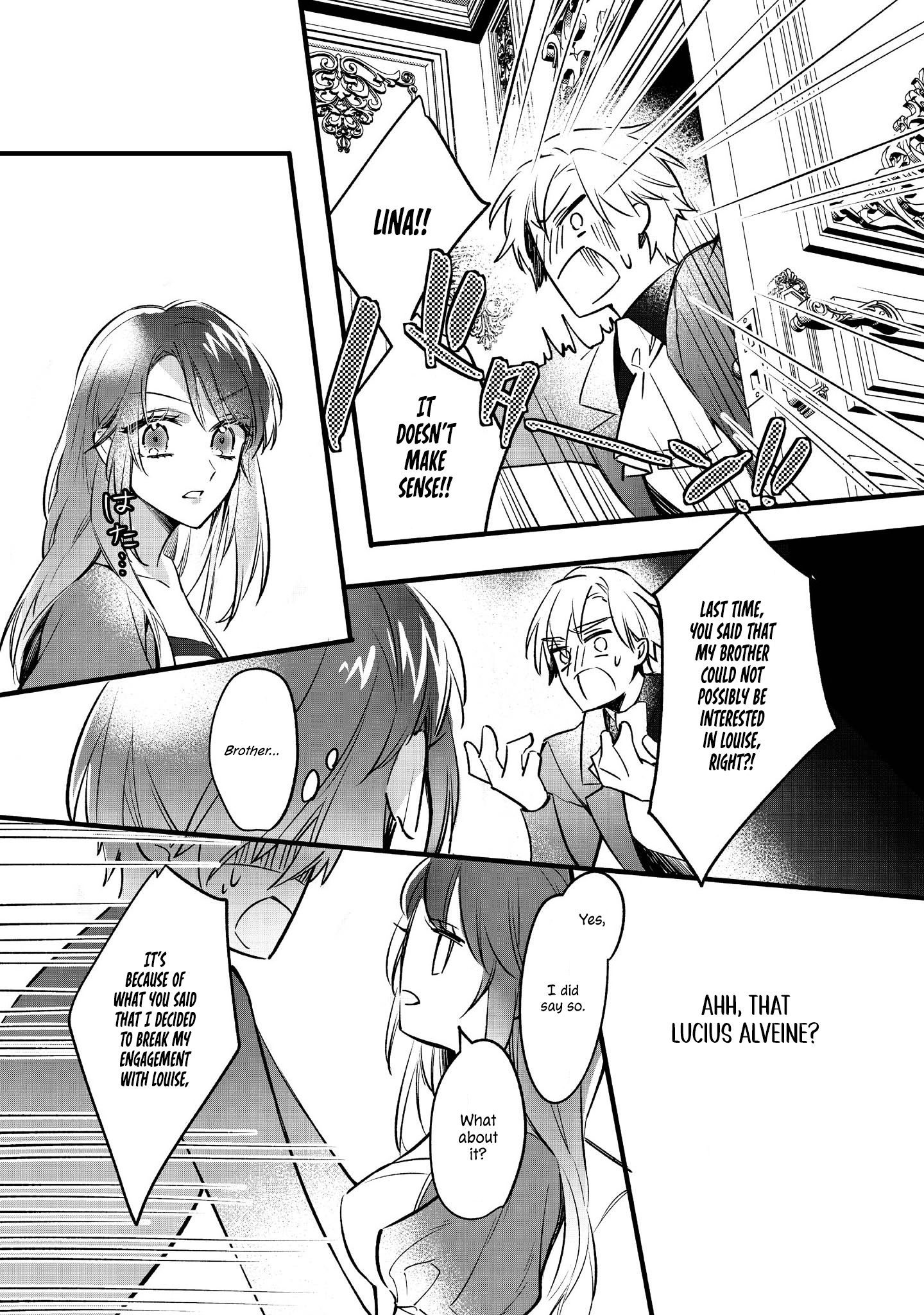 Halaman dari Konyaku Haki Sareta Kaedama Reijou, Hatsukoi no Toshiue Ouji ni Dekiai Sareru Chapter 2