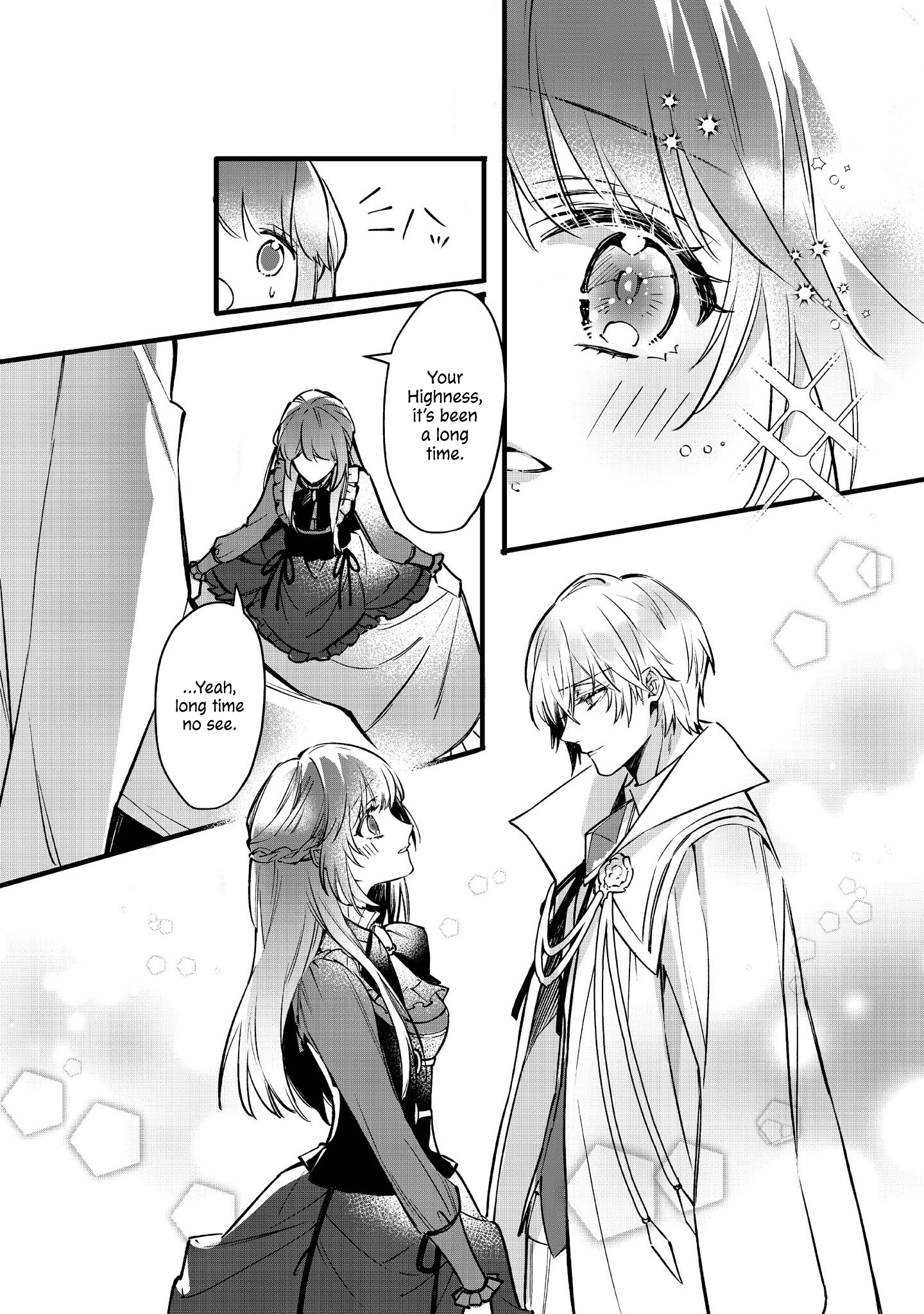 Halaman dari Konyaku Haki Sareta Kaedama Reijou, Hatsukoi no Toshiue Ouji ni Dekiai Sareru Chapter 2