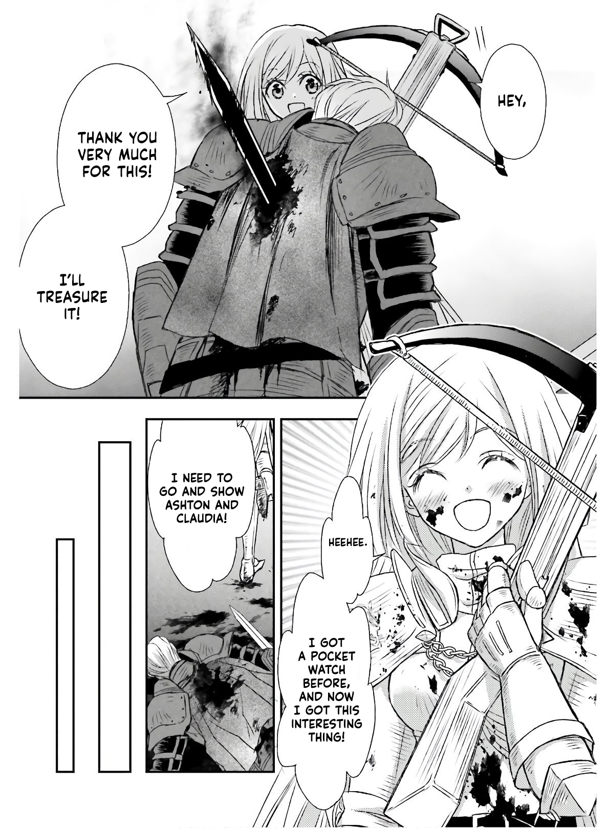 Shinigami ni Sodaterareta Shoujo wa Shikkoku no Tsurugi o Mune ni Idaku Chapter 14 Page 9