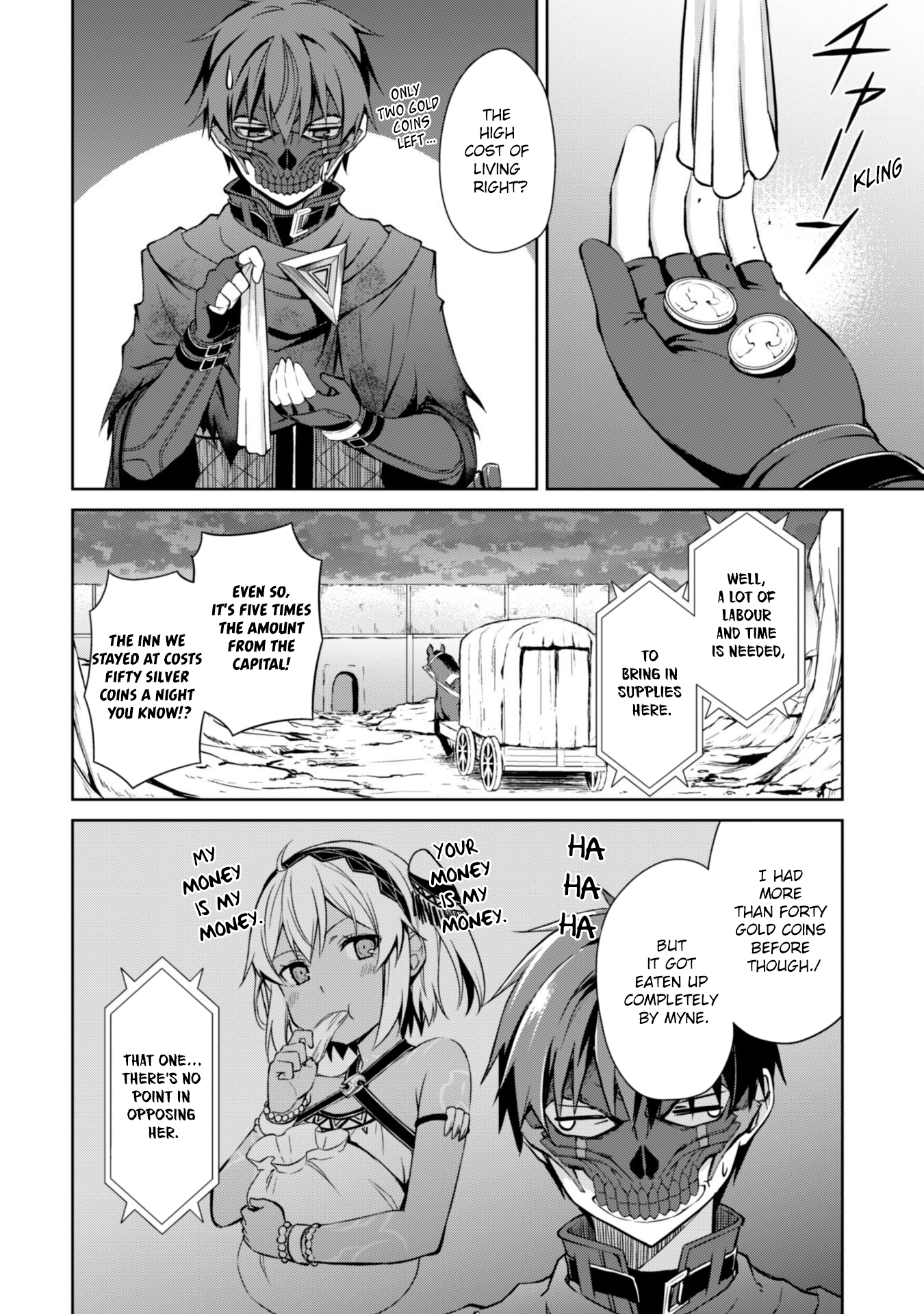 Halaman dari Boushoku no Berserk ~Ore dake Level to Iu Gainen wo Toppa suru~ Chapter 22