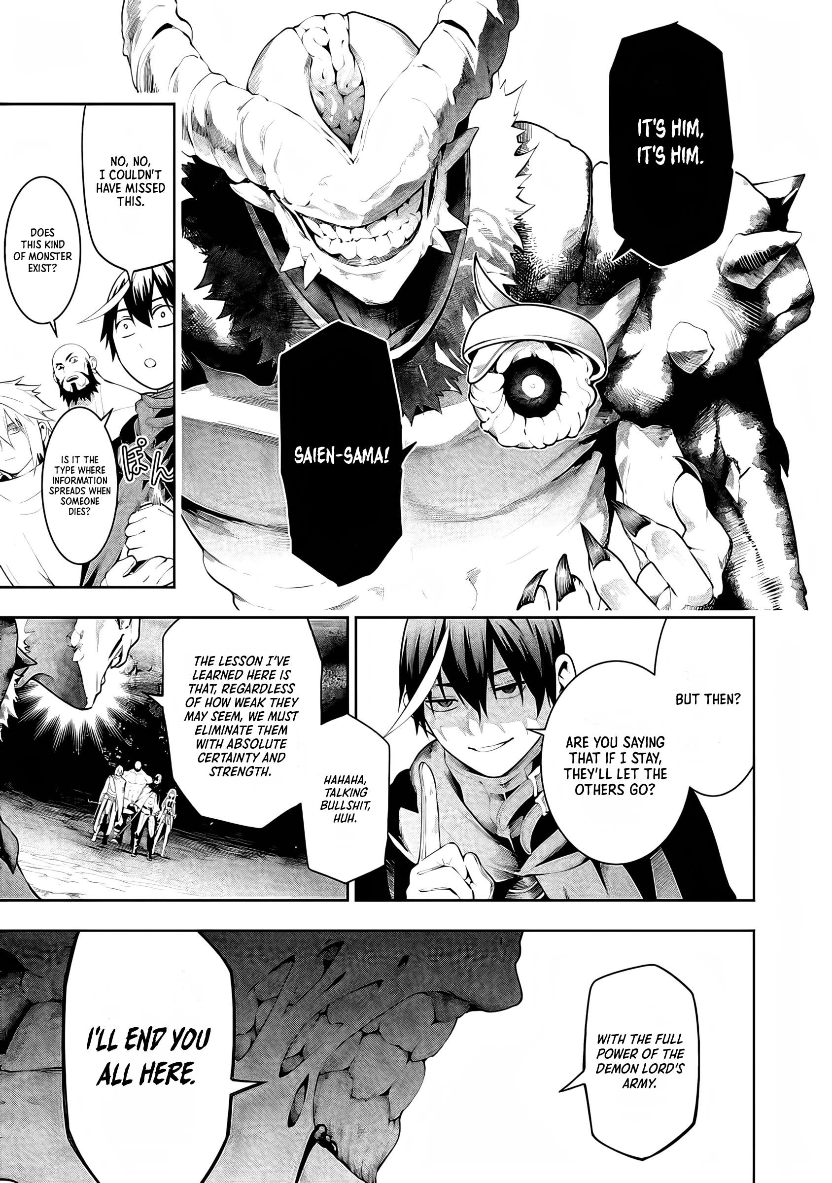Halaman dari Tsuihousareru Tabi ni Skill wo Te ni Ireta Ore ga, 100 no Isekai de 2-shuume Musou Chapter 14.1