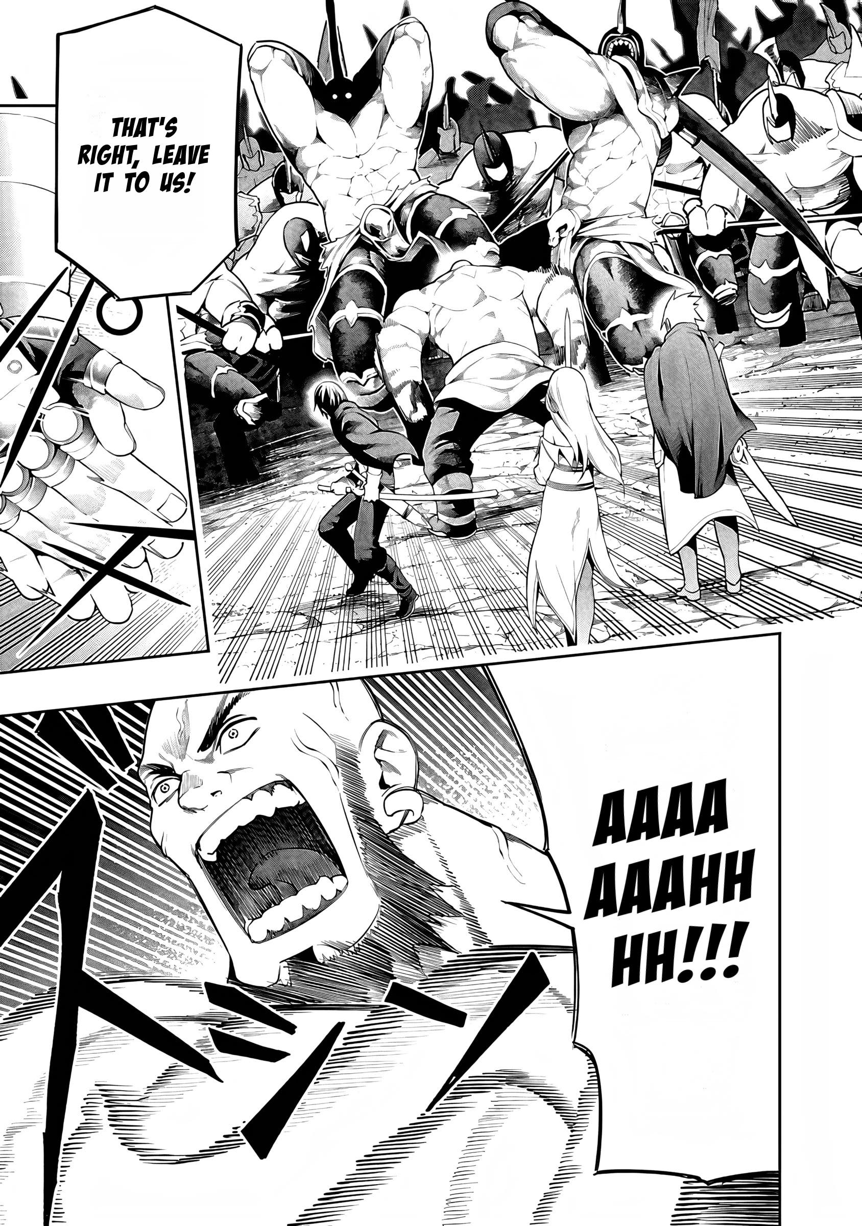 Halaman dari Tsuihousareru Tabi ni Skill wo Te ni Ireta Ore ga, 100 no Isekai de 2-shuume Musou Chapter 14.1
