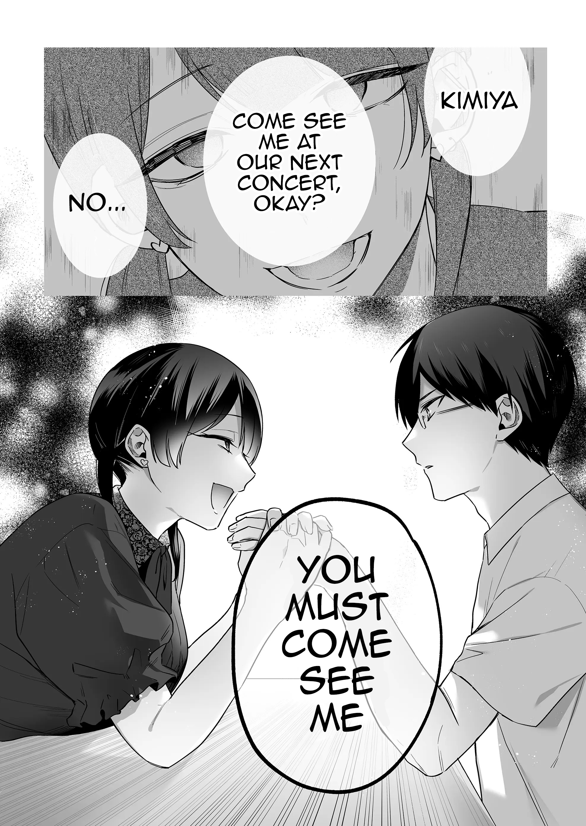 Halaman dari Damedol to Sekai ni Hitori Dake no Fan Chapter 16
